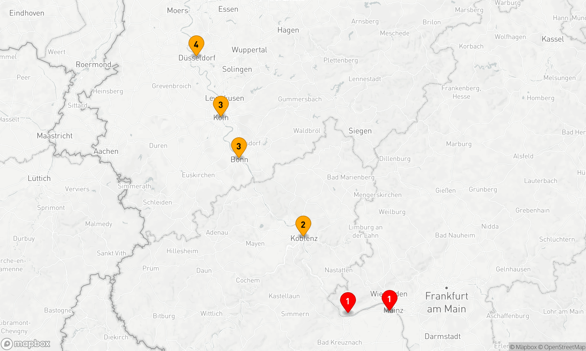 Route 3 Nächte - Rheinpanorama & Historische Schätze