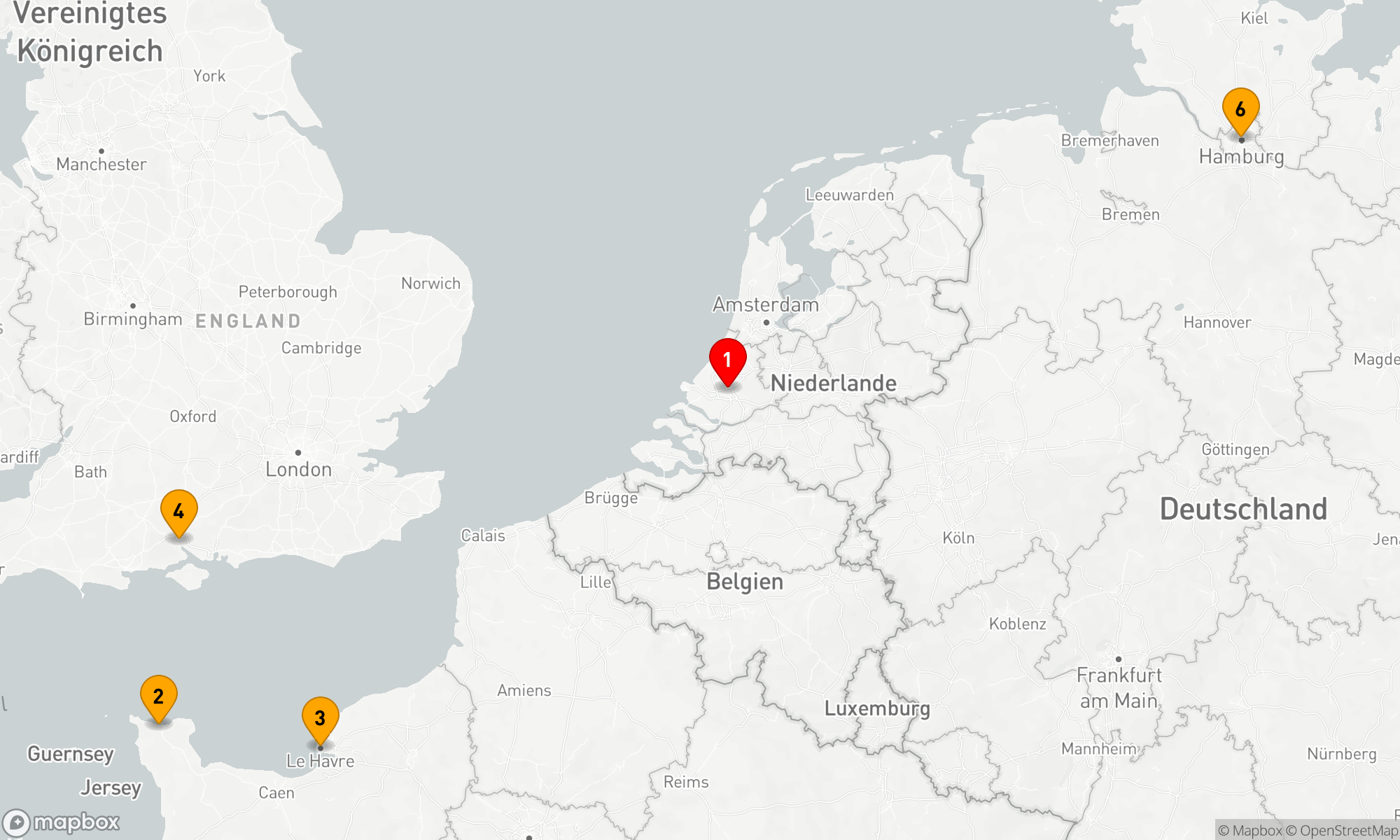 Route 7 Nächte - Westeuropäische Küstenentdeckungen