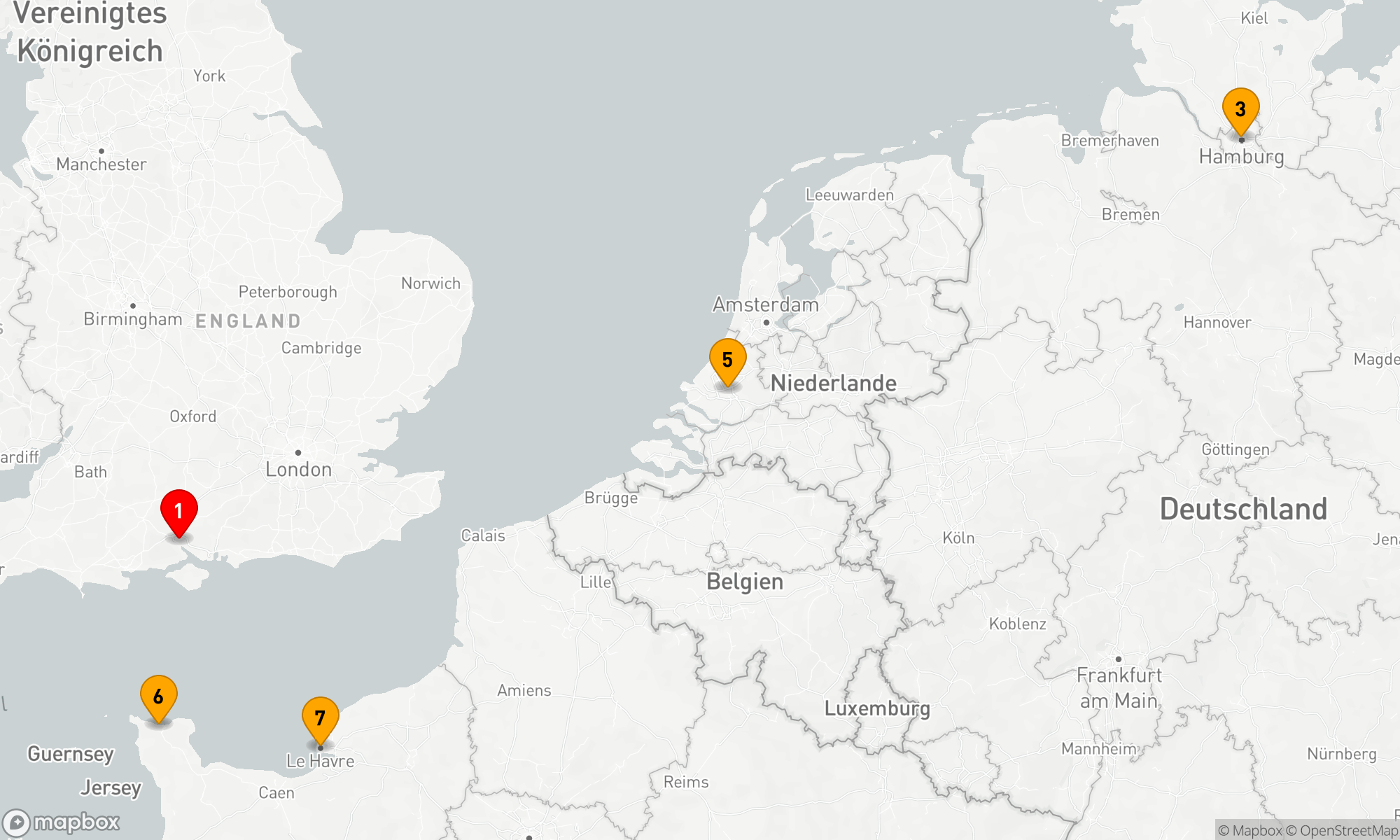 Route 7 Nächte - Nordseezauber und Metropolenflair