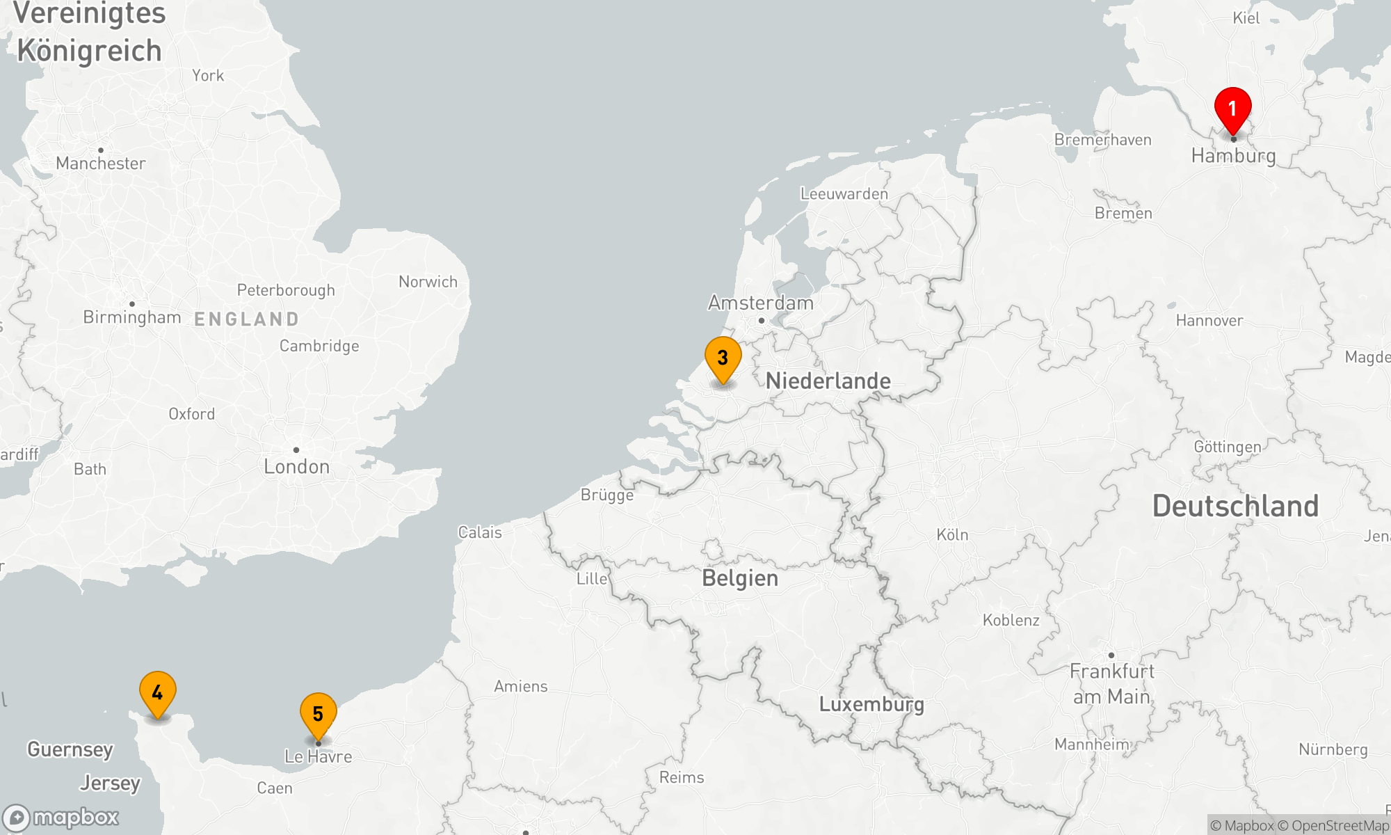 Route 4 Nächte - Städtezauber zwischen Nordsee und Atlantik