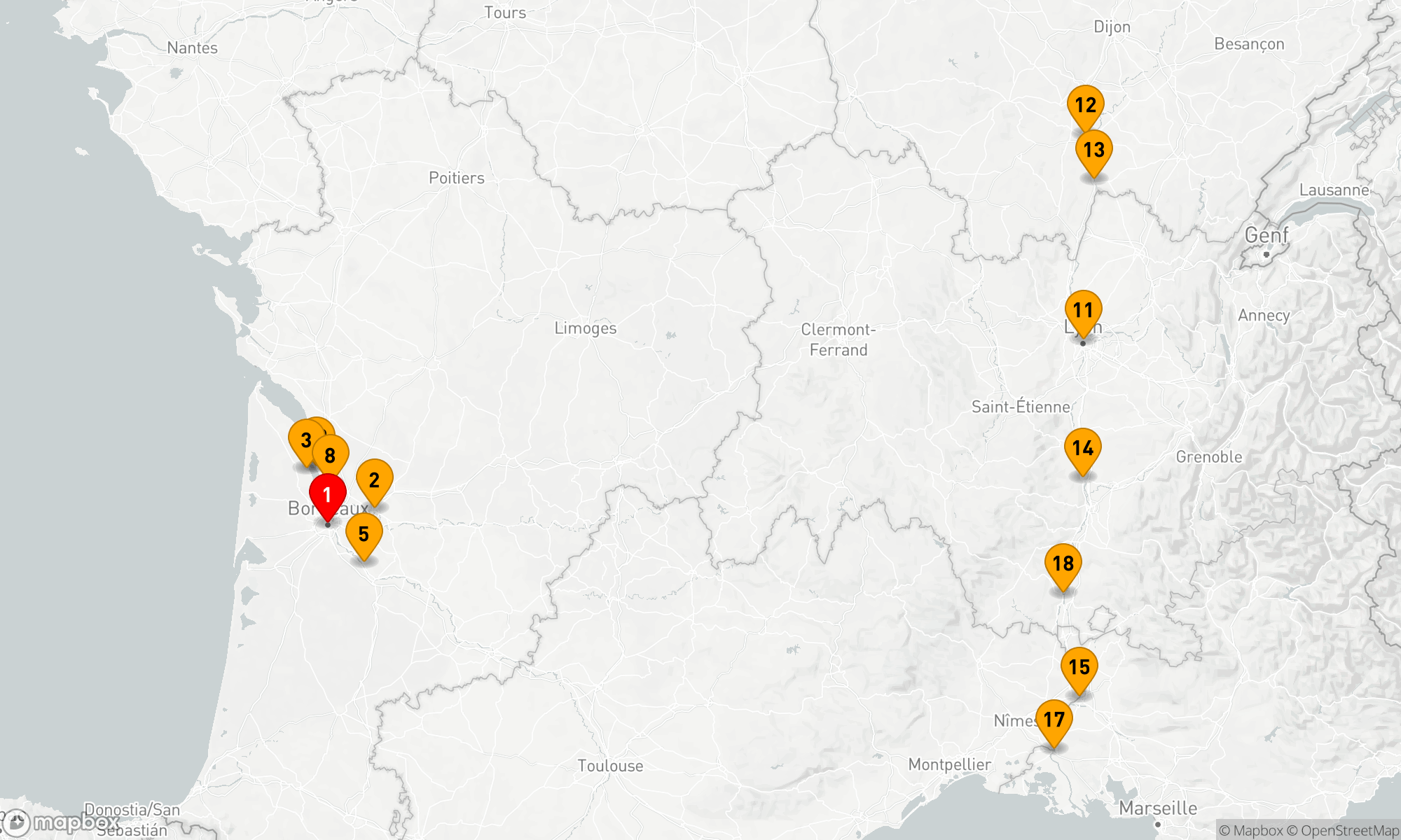 Route 20 Nächte - Ikone Frankreich