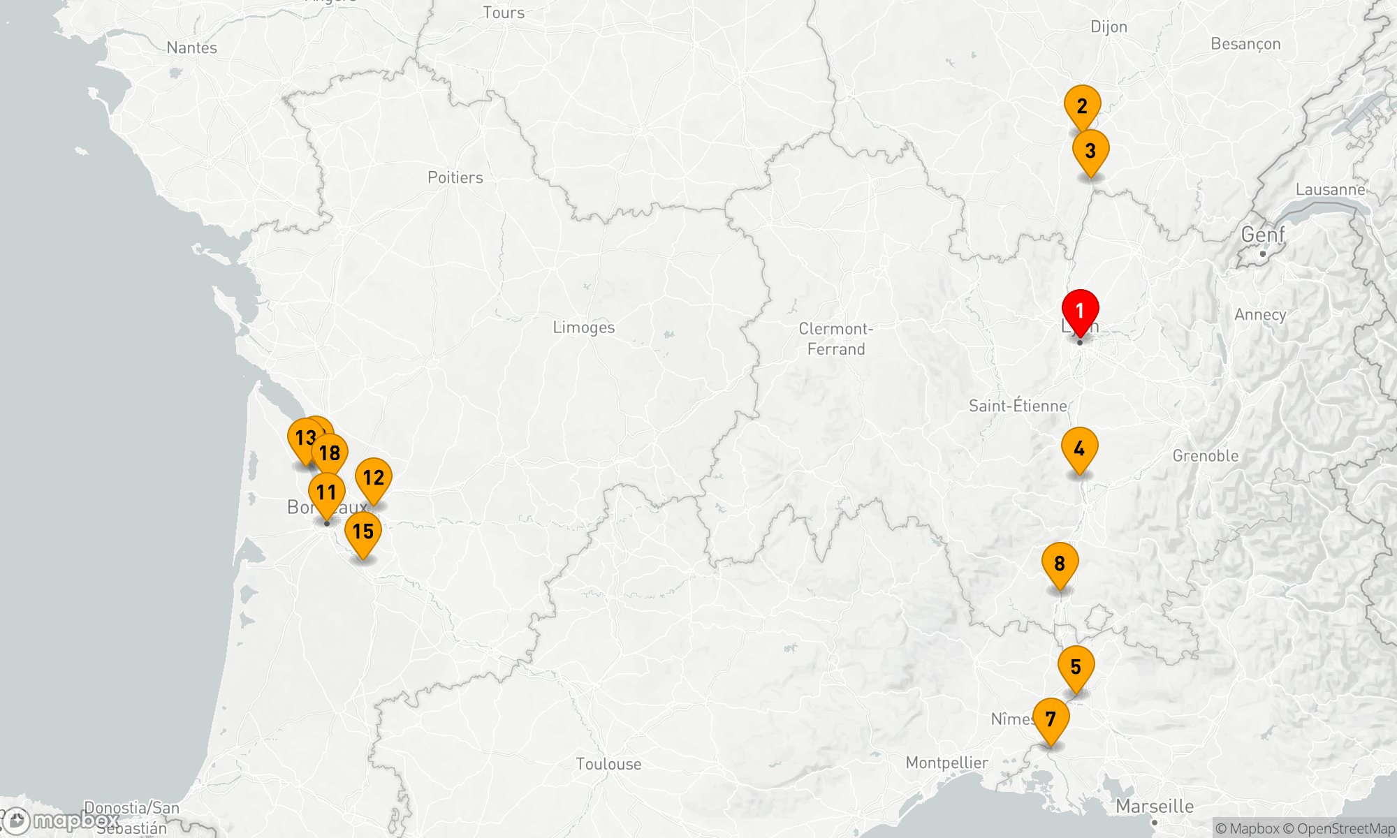 Route 20 Nächte - Ikone Frankreich