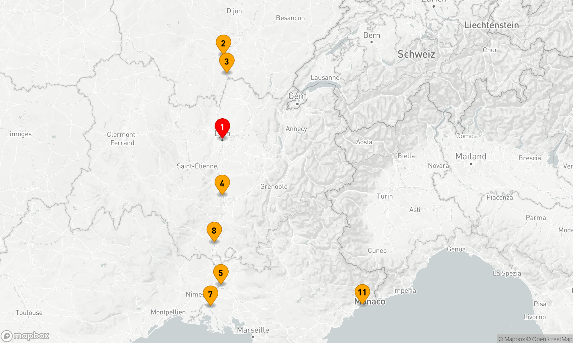 Route 13 Nächte - Spektakulärer Süden Frankreichs mit Côte d'Azur