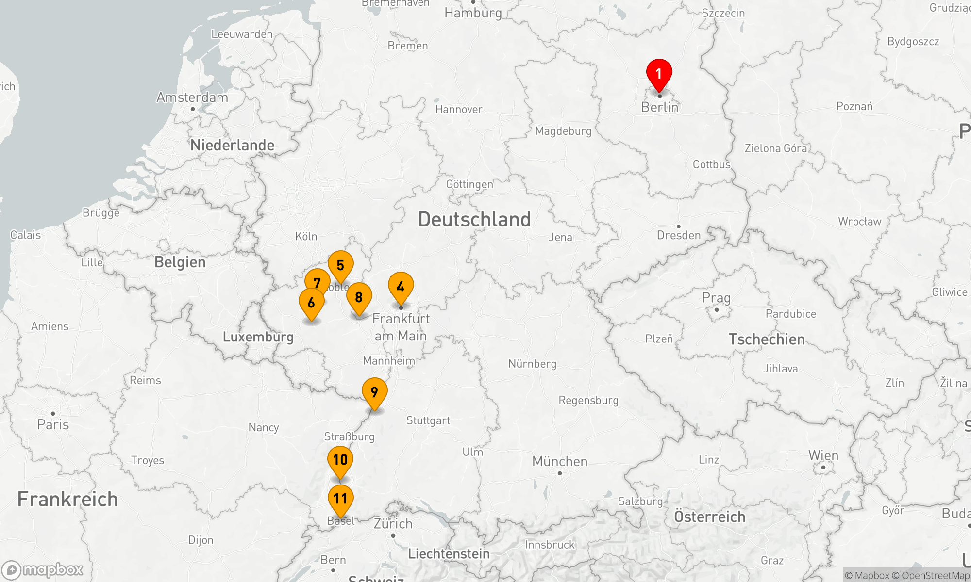 Route 10 Nächte - Schlösser & Weinberge an Rhein & Mosel mit Berlin