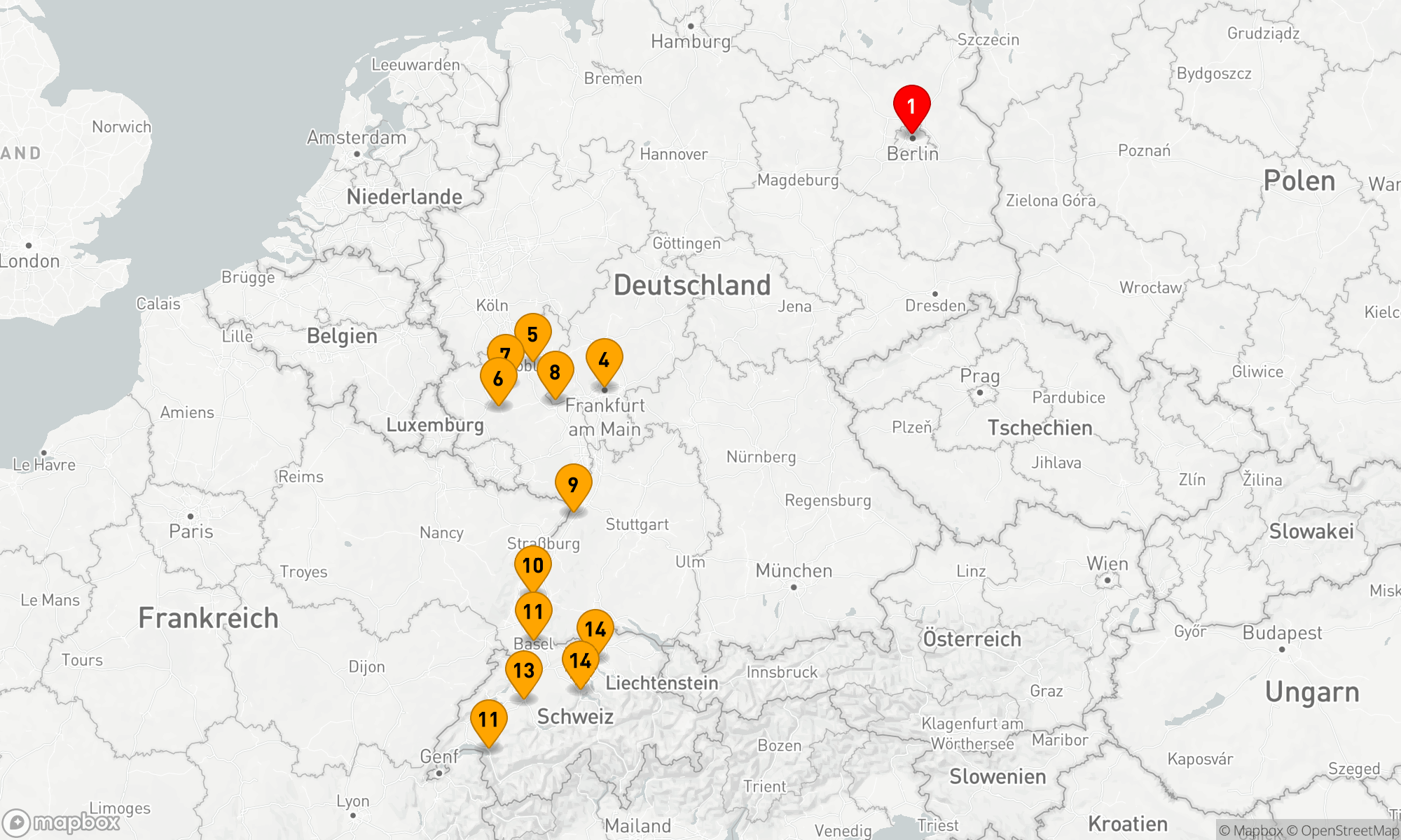 Route 14 Nächte - Schlösser & Weinberge an Rhein & Mosel mit Berlin