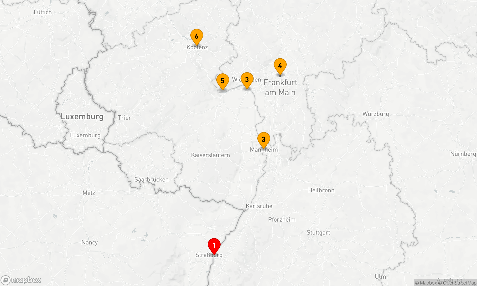 Route 6 Nächte - Elsässer Charme