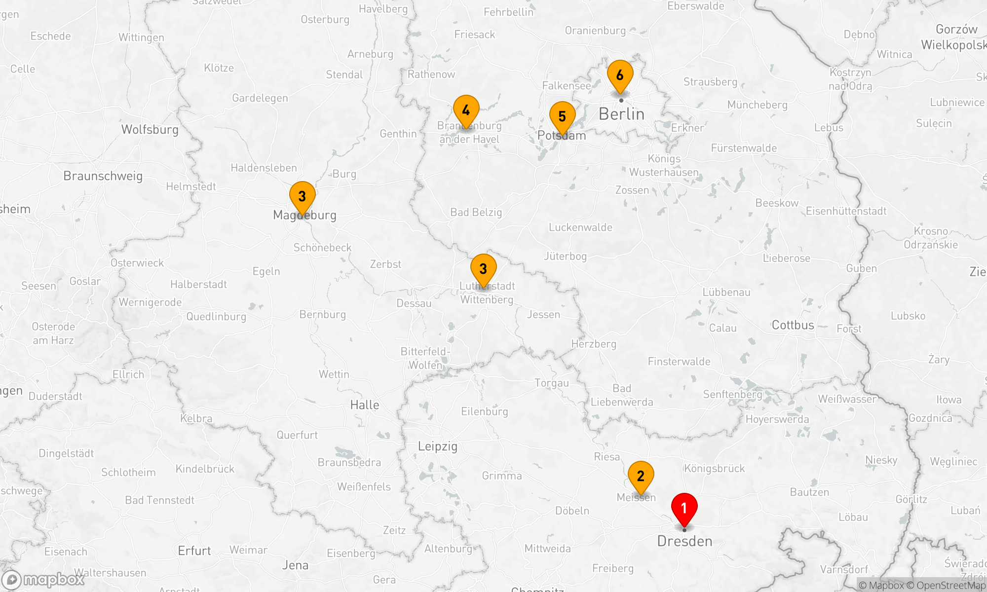 Route 5 Nächte - Metropolen & Meisterwerke