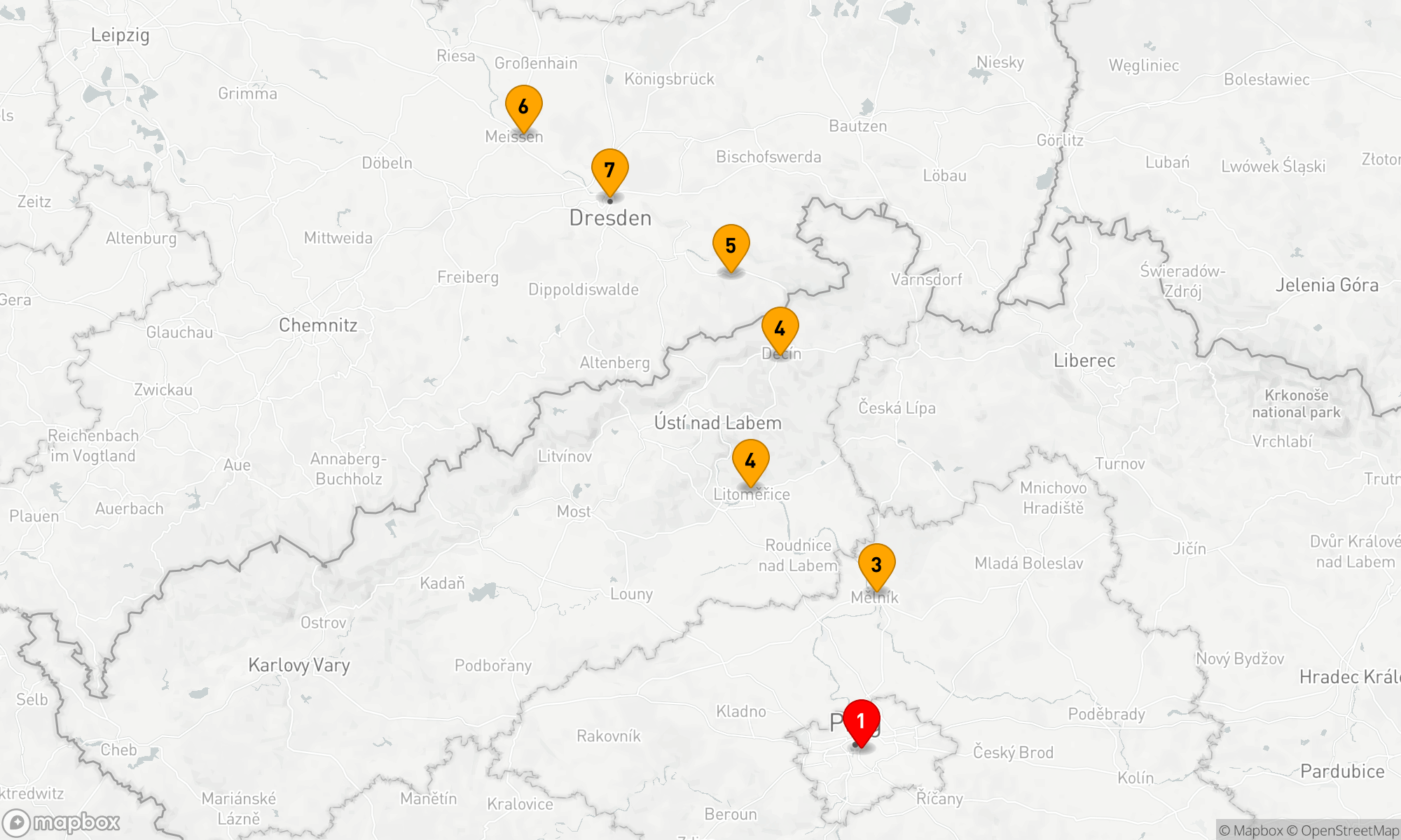 Route 7 Nächte - Elbsandstein & Metropolen