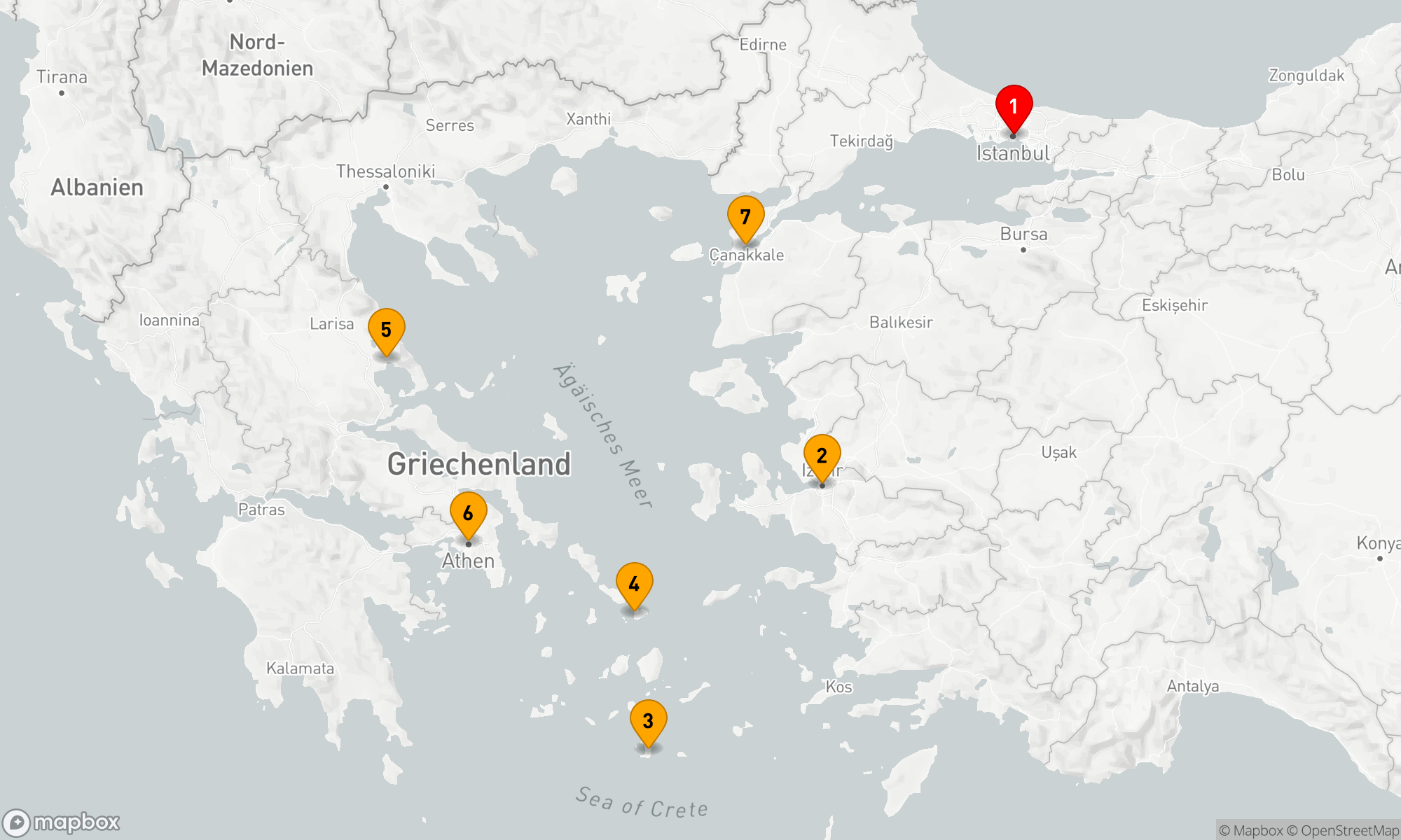 Route 7 Nächte - Odyssee der Ägäis