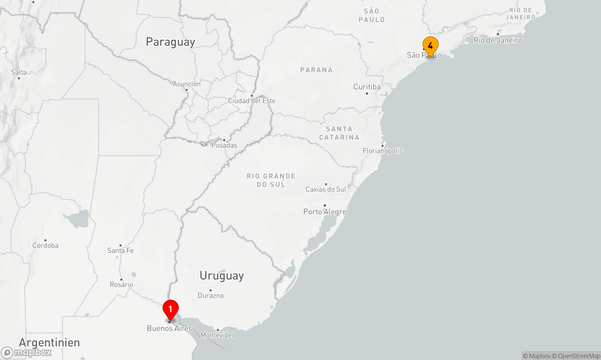 Route 3 Nächte - Tanz der Südatlantikstädte