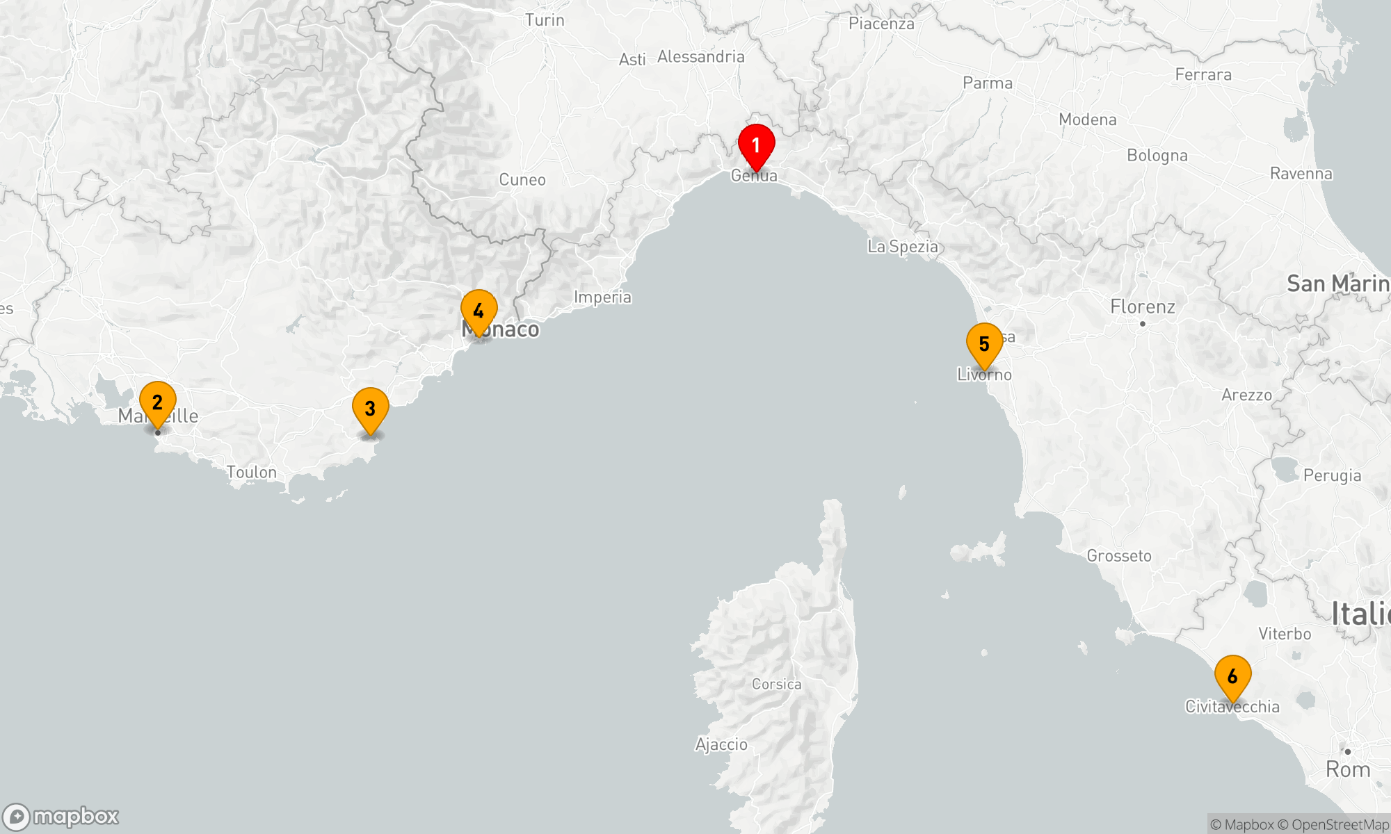Route 5 Nächte - Mediterrane Eleganz: Küstenzauber und Lebensart