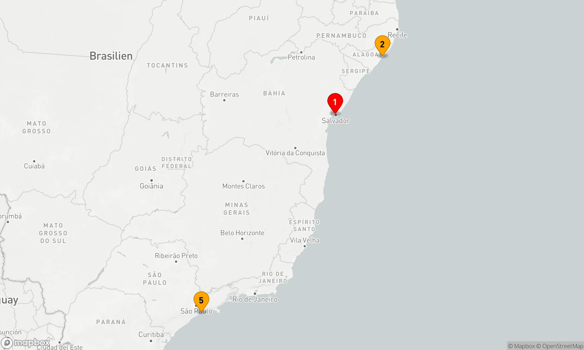 Route 4 Nächte - Entlang Brasiliens Küstenzauber