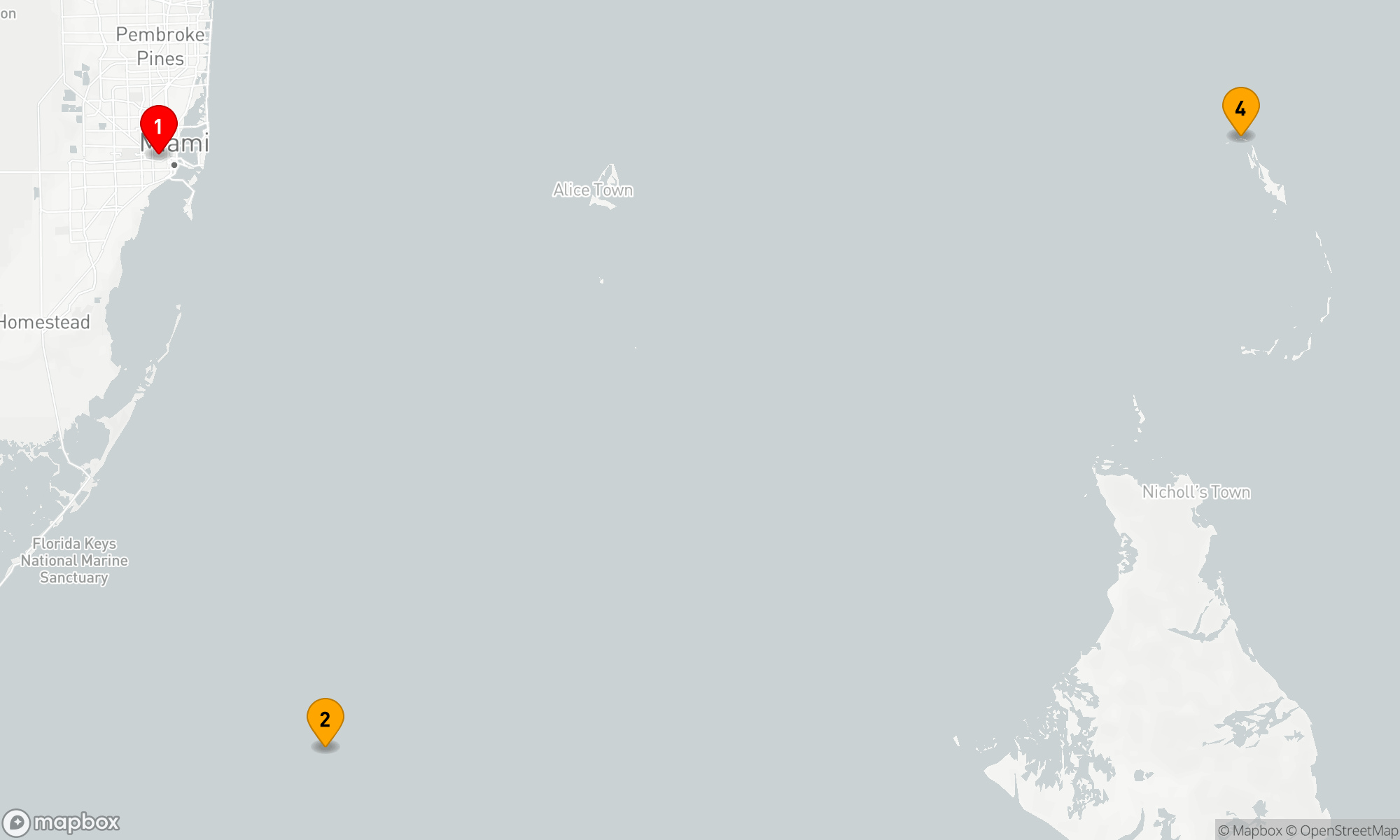 Route 4 Nächte - Karibische Entdeckerreise ab Miami