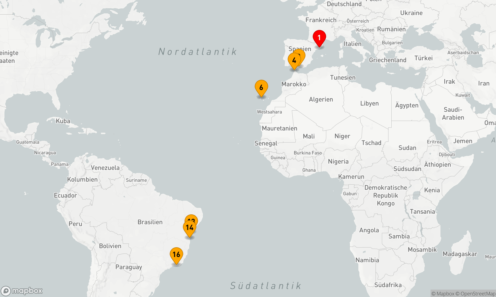 Route 15 Nächte - Von Gaudí zu den Tropenwundern