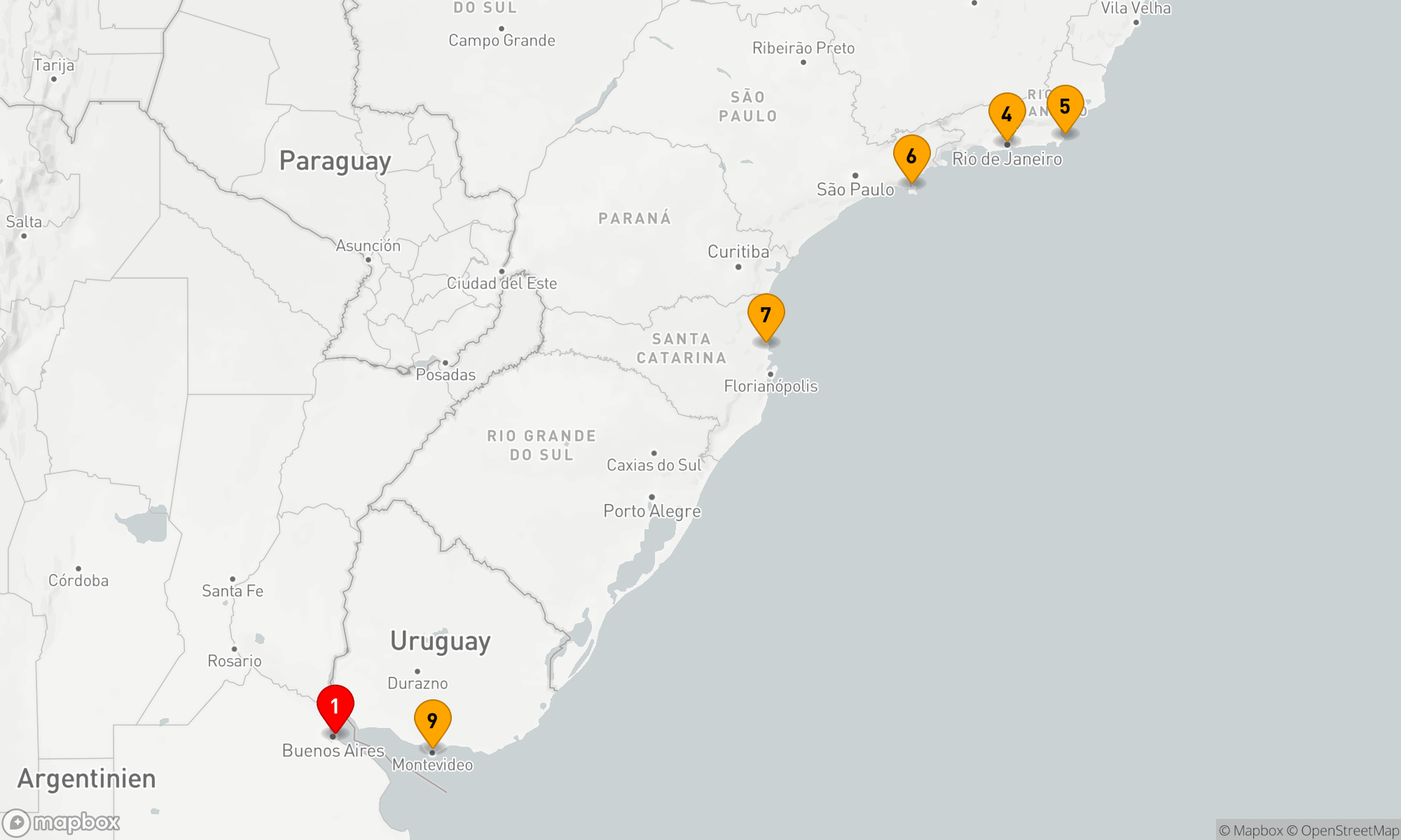 Route 9 Nächte - Südamerikanische Küstenschönheiten