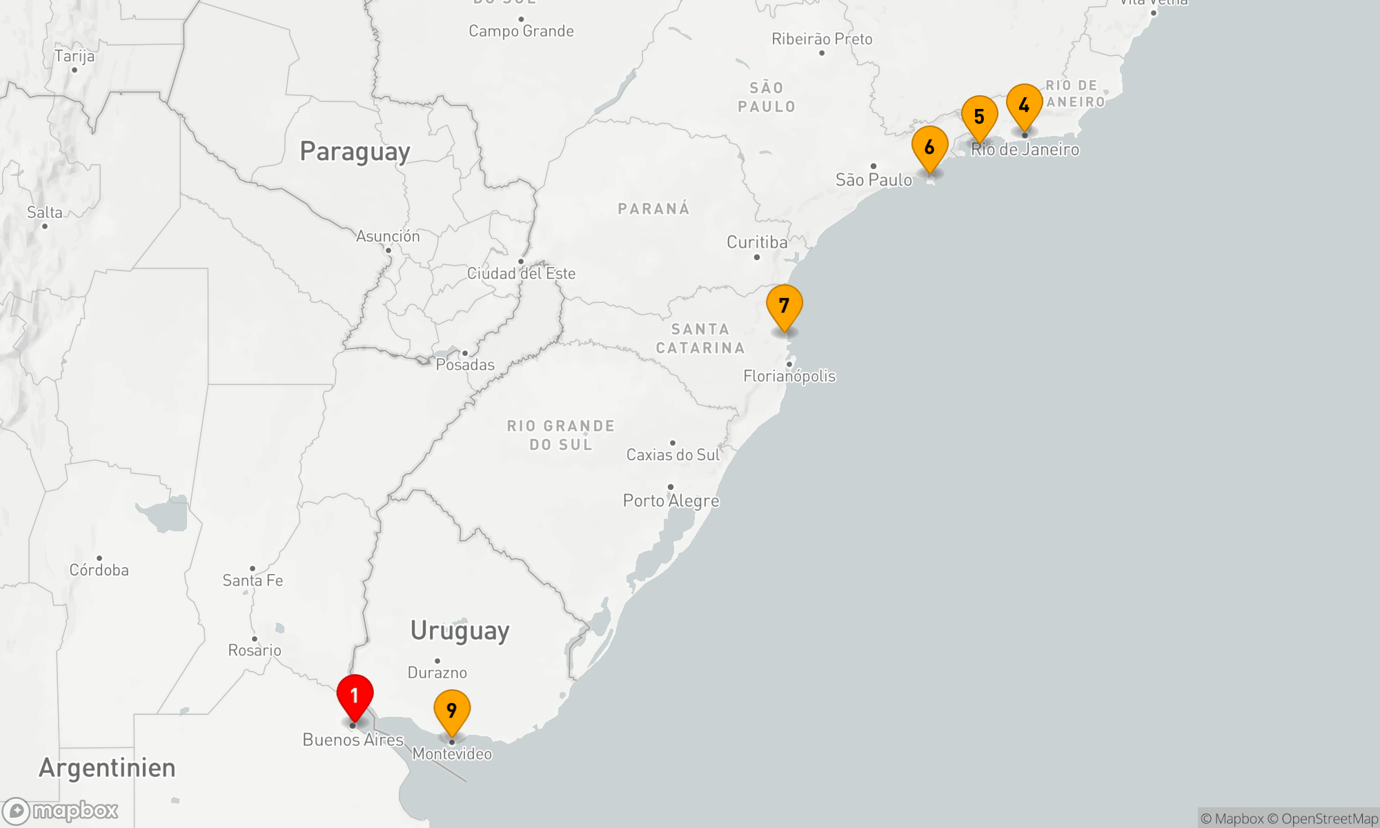 Route 9 Nächte - Südamerikanische Küstenschönheiten