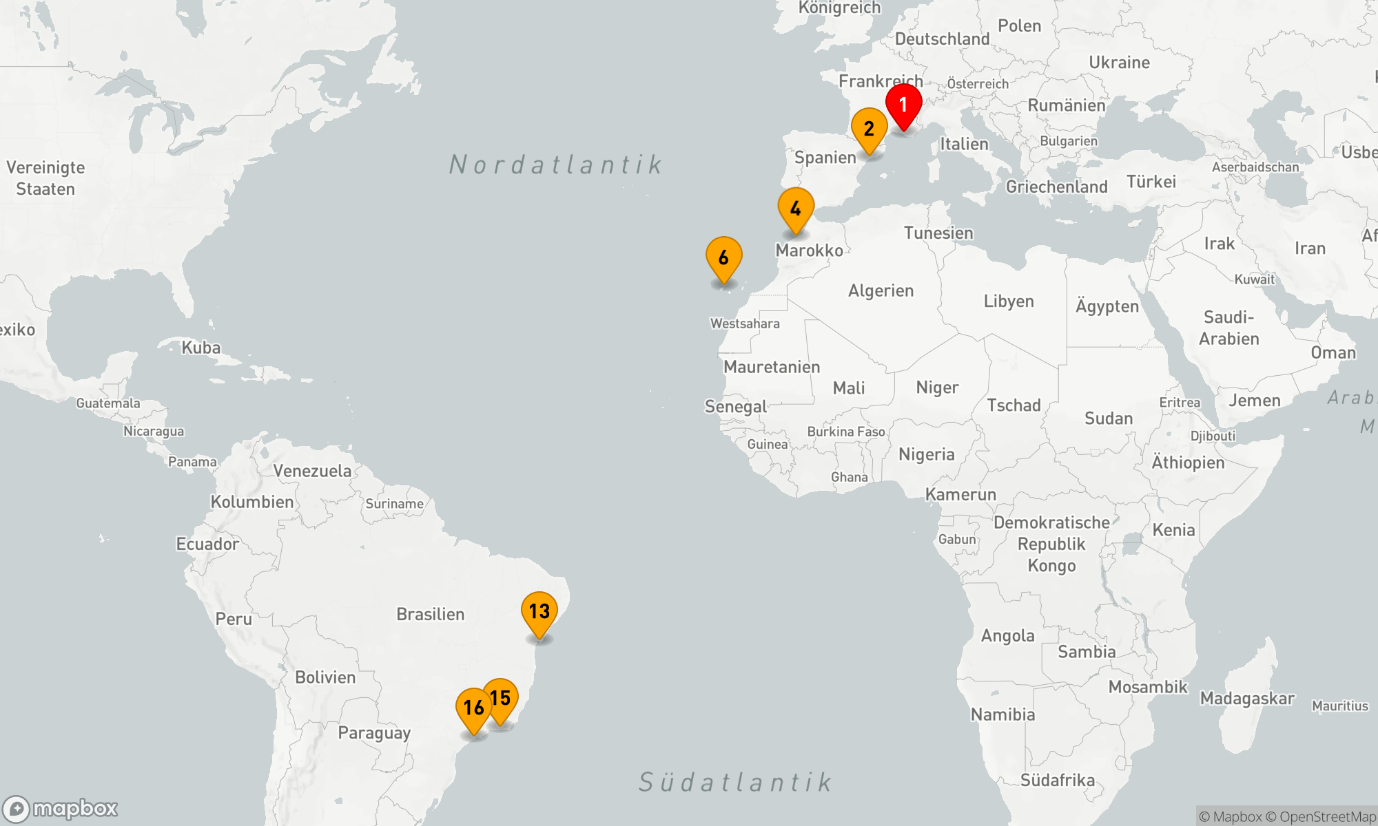 Route 15 Nächte - Atlantische Entdeckerfahrt