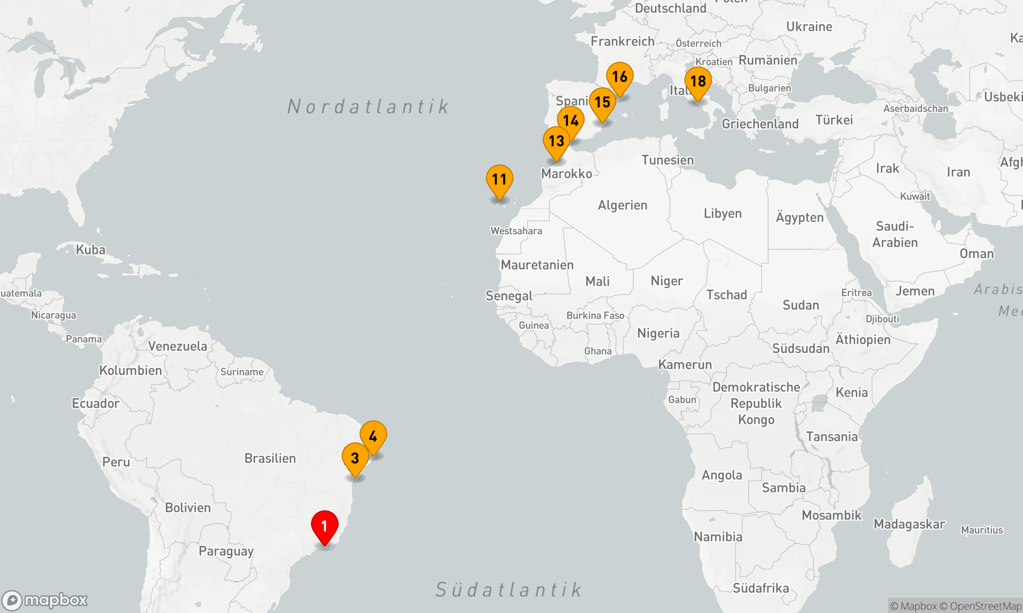 Route 17 Nächte - Von Samba zu südeuropäischen Küsten: Eine Entdeckungsreise