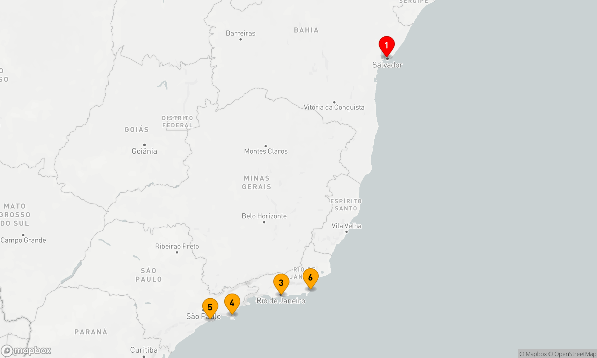 Route 7 Nächte - Brasilianische Küstenschätze