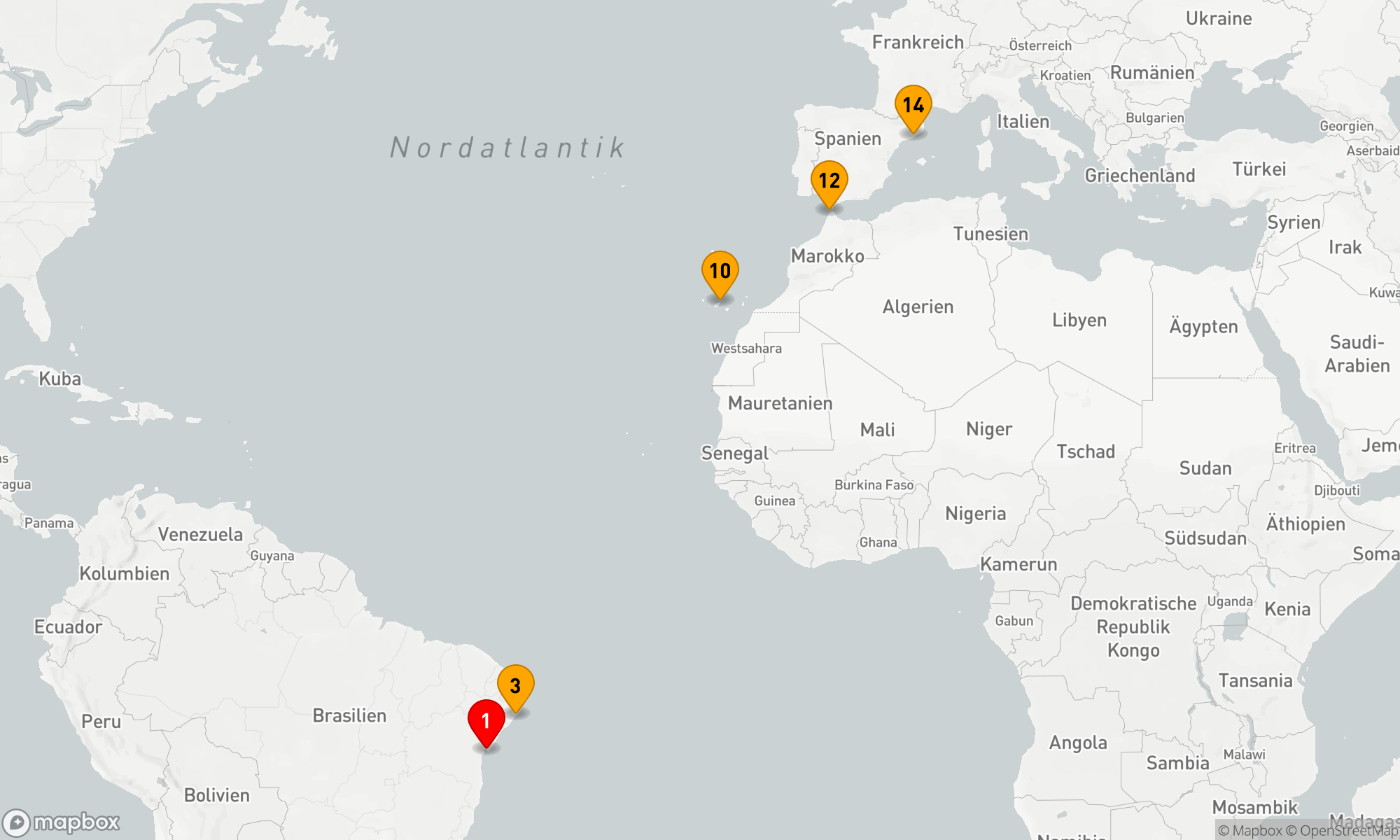 Route 13 Nächte - Kultur- und Küstenzauber von Südamerika bis Europa