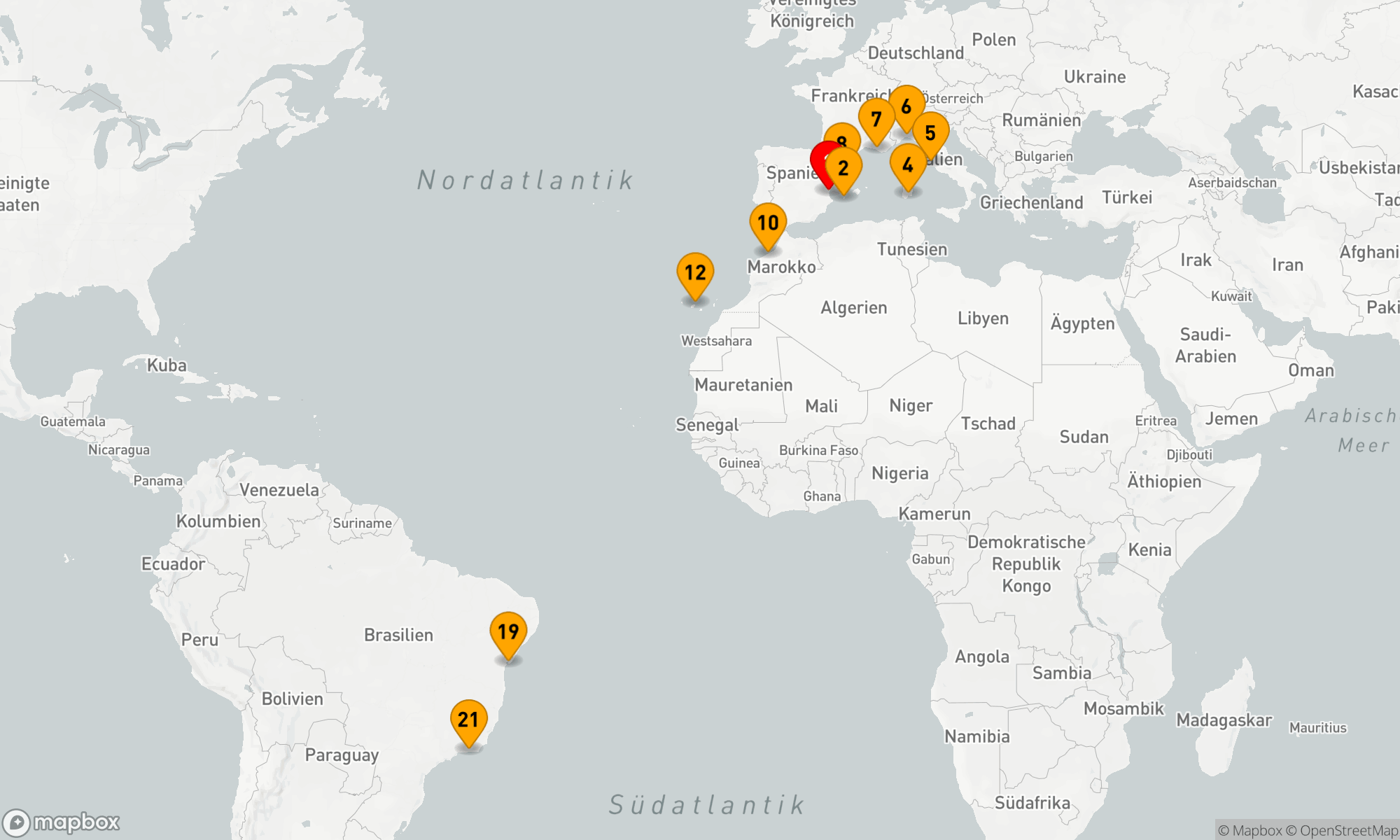 Route 20 Nächte - Mediterrane Melodien und Atlantische Abenteuer