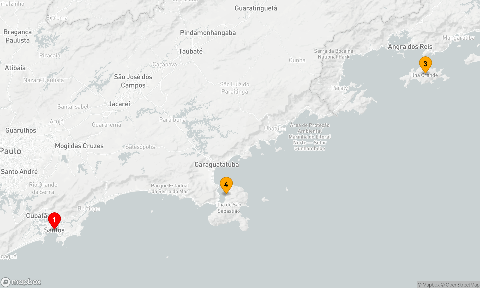 Route 4 Nächte - Brasilianischer Küstentraum