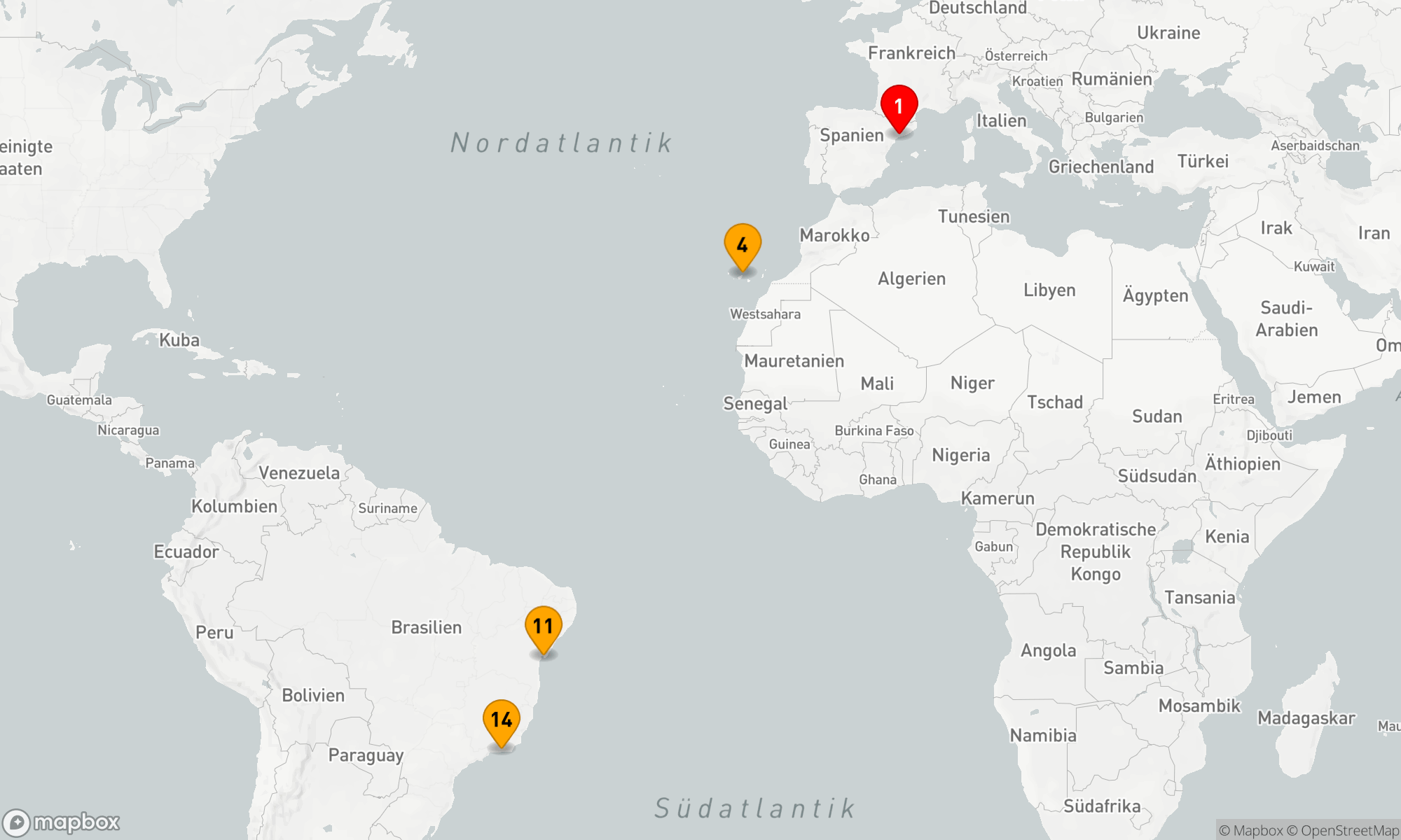 Route 13 Nächte - Von Katalonien nach Copacabana: Eine Transatlantische Entdeckungsreise