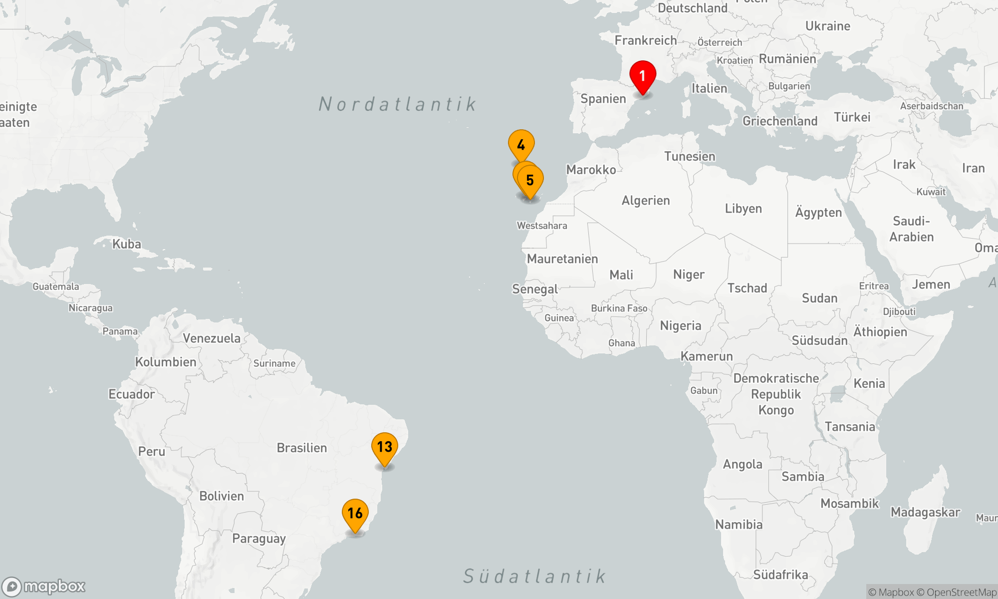 Route 15 Nächte - Transatlantische Entdeckungsreise