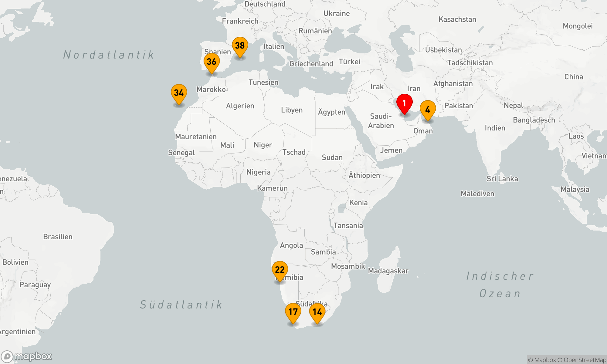 Route 37 Nächte - Weltentdecker-Route