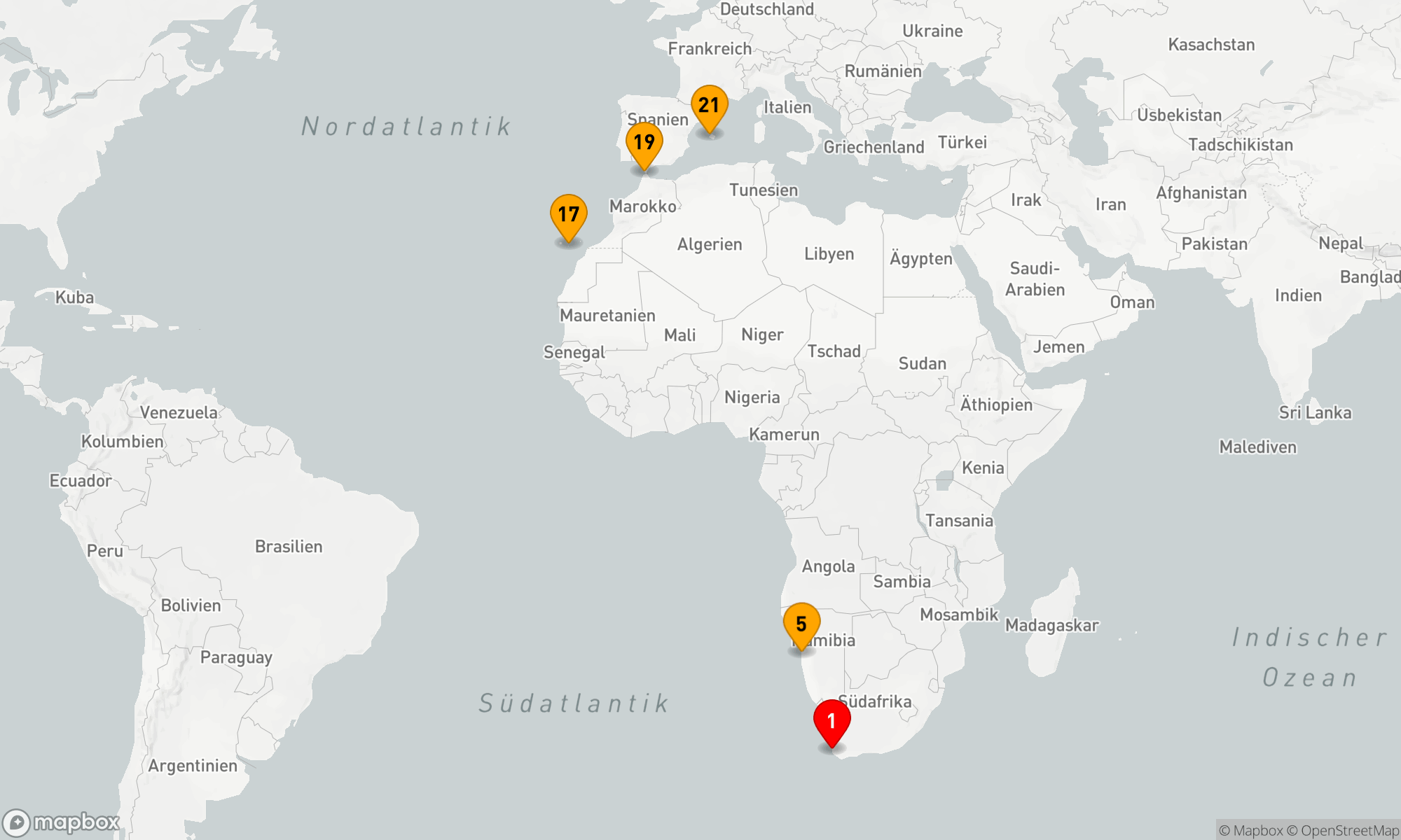 Route 20 Nächte - Transozean