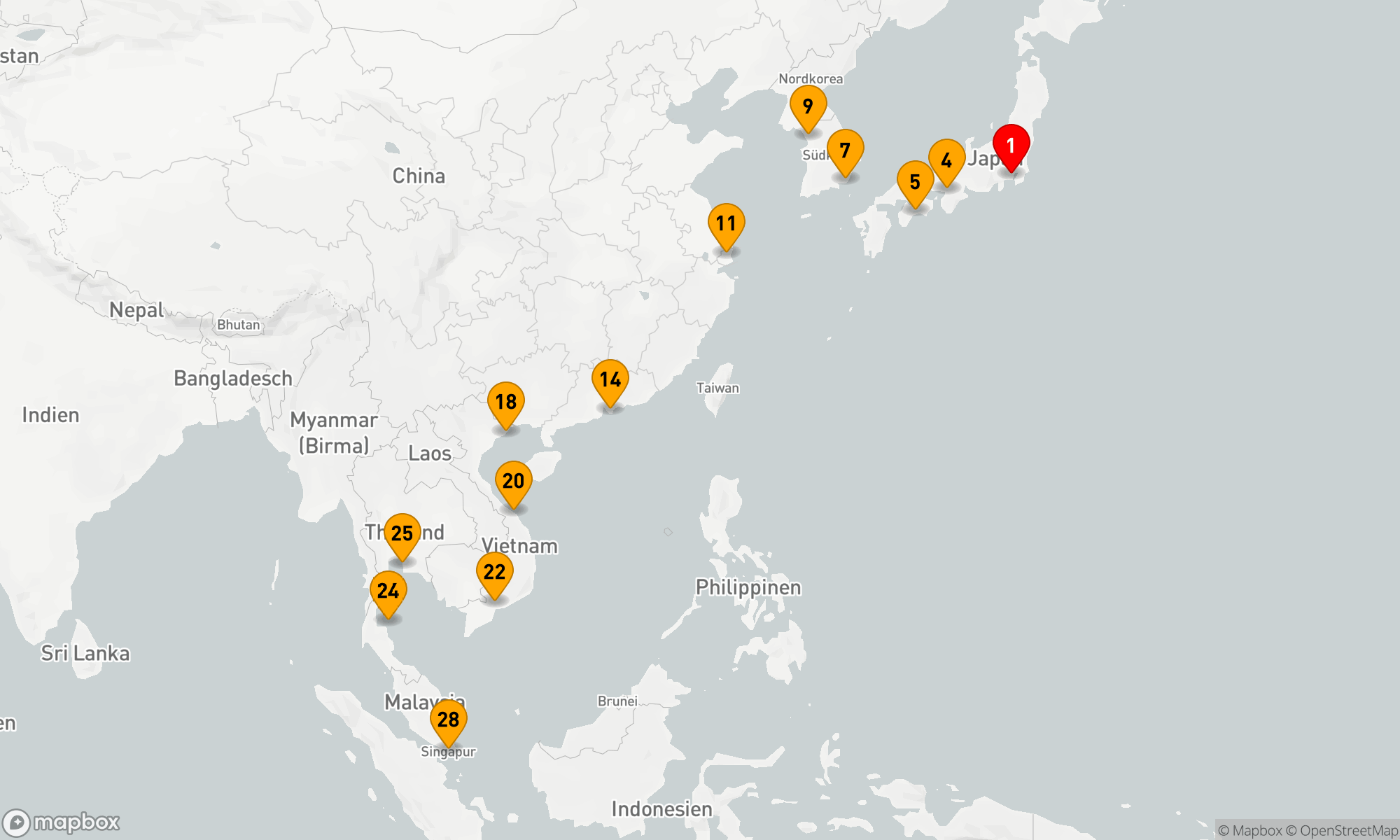 Route 28 Nächte - Faszination Asien