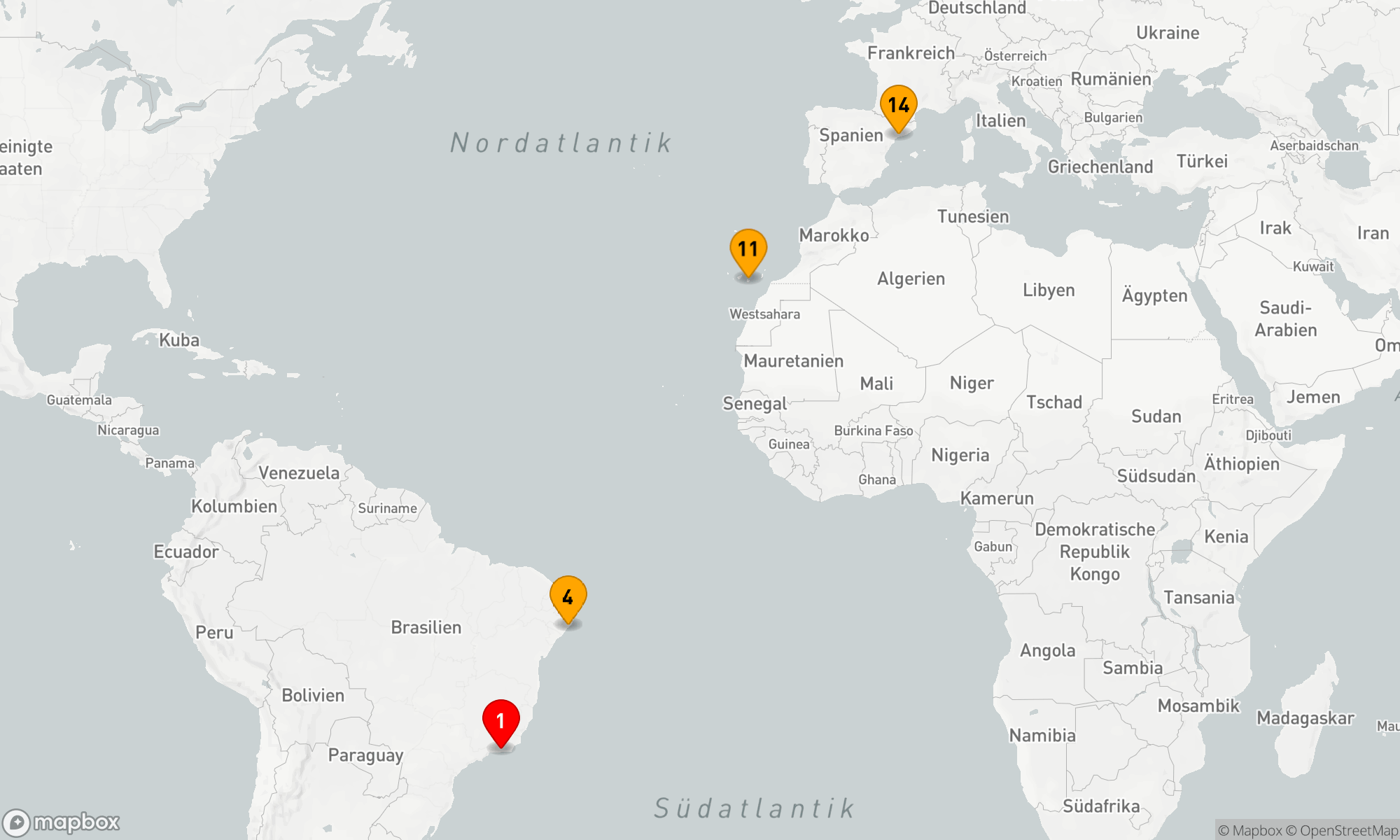 Route 13 Nächte - Von Samba zu den Küsten Europas