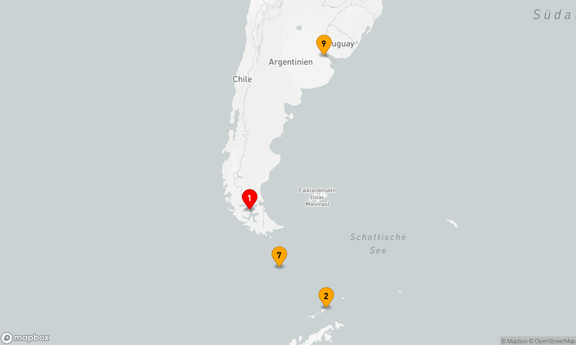 Route 8 Nächte - Antarktis-Express: Nach Süden fliegen,  nach Norden segeln