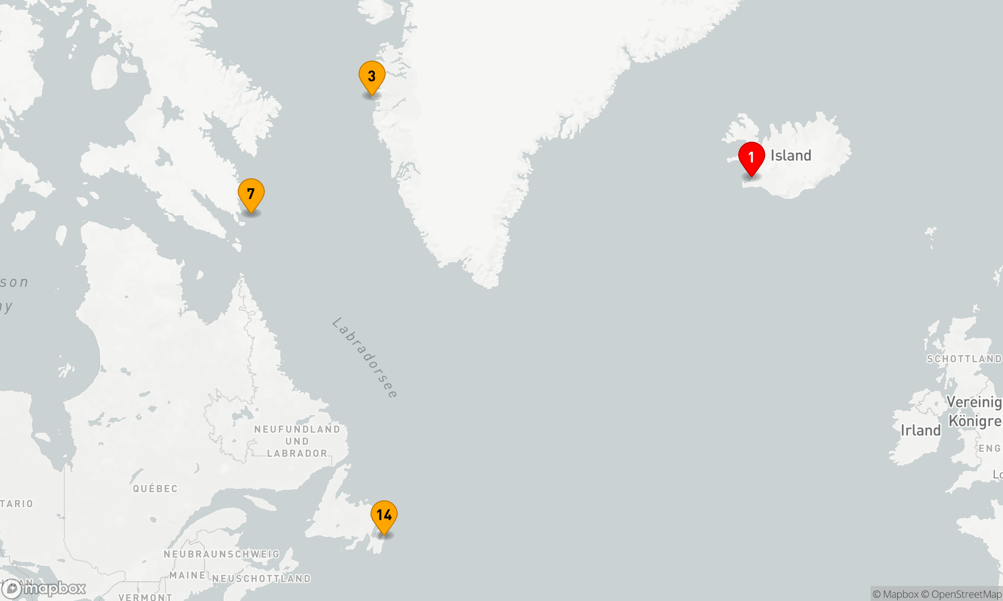 Route 13 Nächte - Von Grönland nach Neufundland: Berge,  Wildnis und Wikingergeschichte