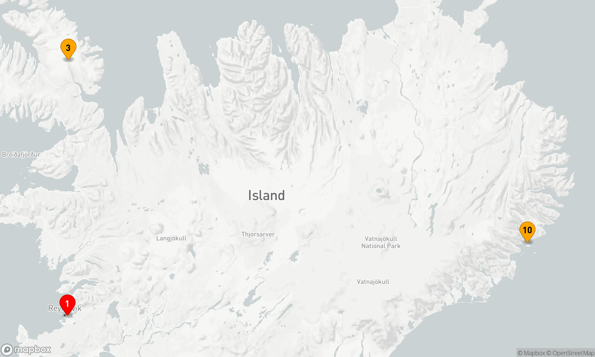 Route 11 Nächte - Island-Umrundung: Berge,  Vulkane und Wasserfälle
