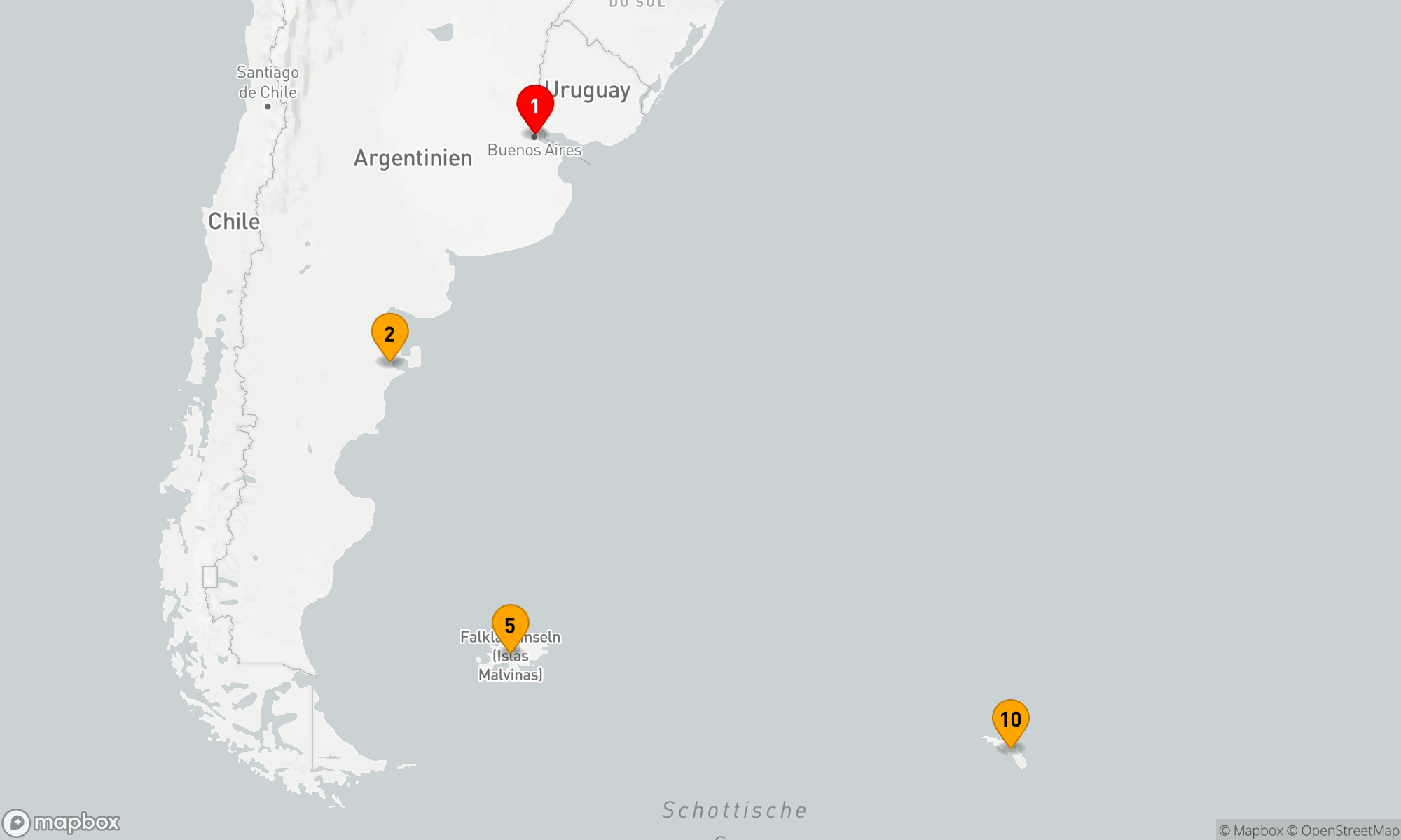 Route 19 Nächte - Falklandinseln und Südgeorgien:  Abenteuer Tierwelt