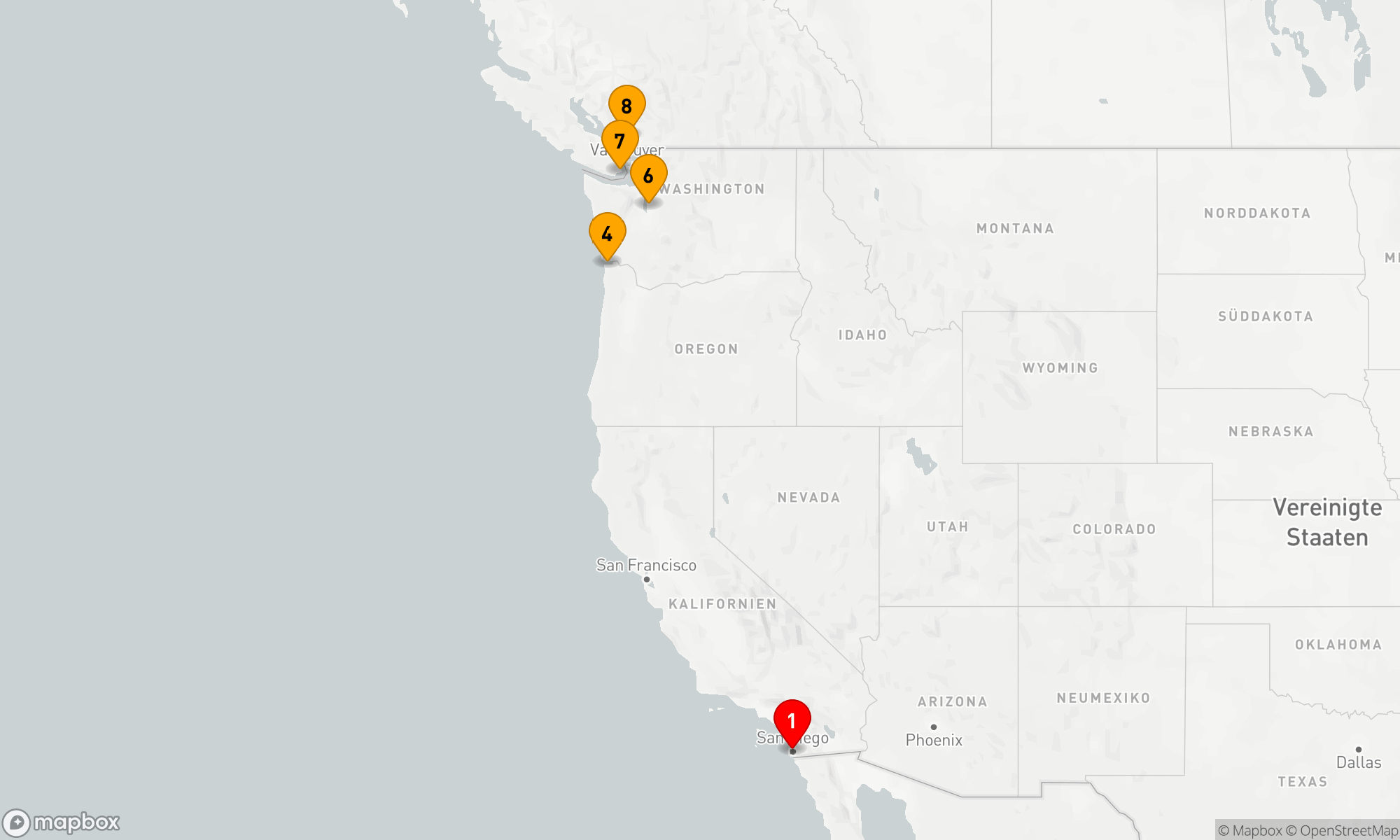 Route 7 Nächte - KREUZFAHRT AN DER PAZIFIKKÜSTE