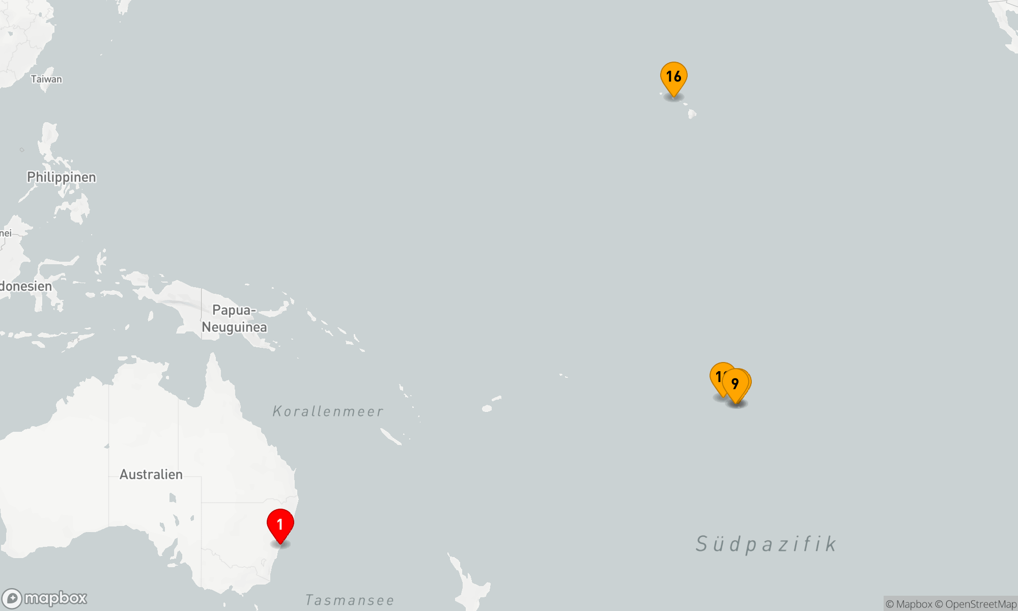 Route 16 Nächte - TRANSPAZIFIK-KREUZFAHRT