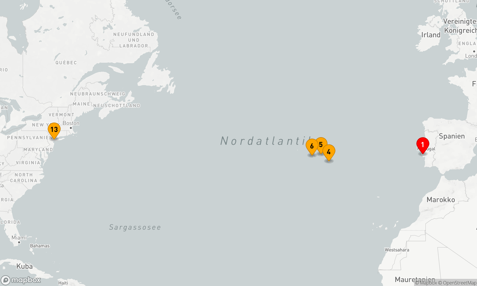 Route 12 Nächte - Atlantische Entdeckungsreise