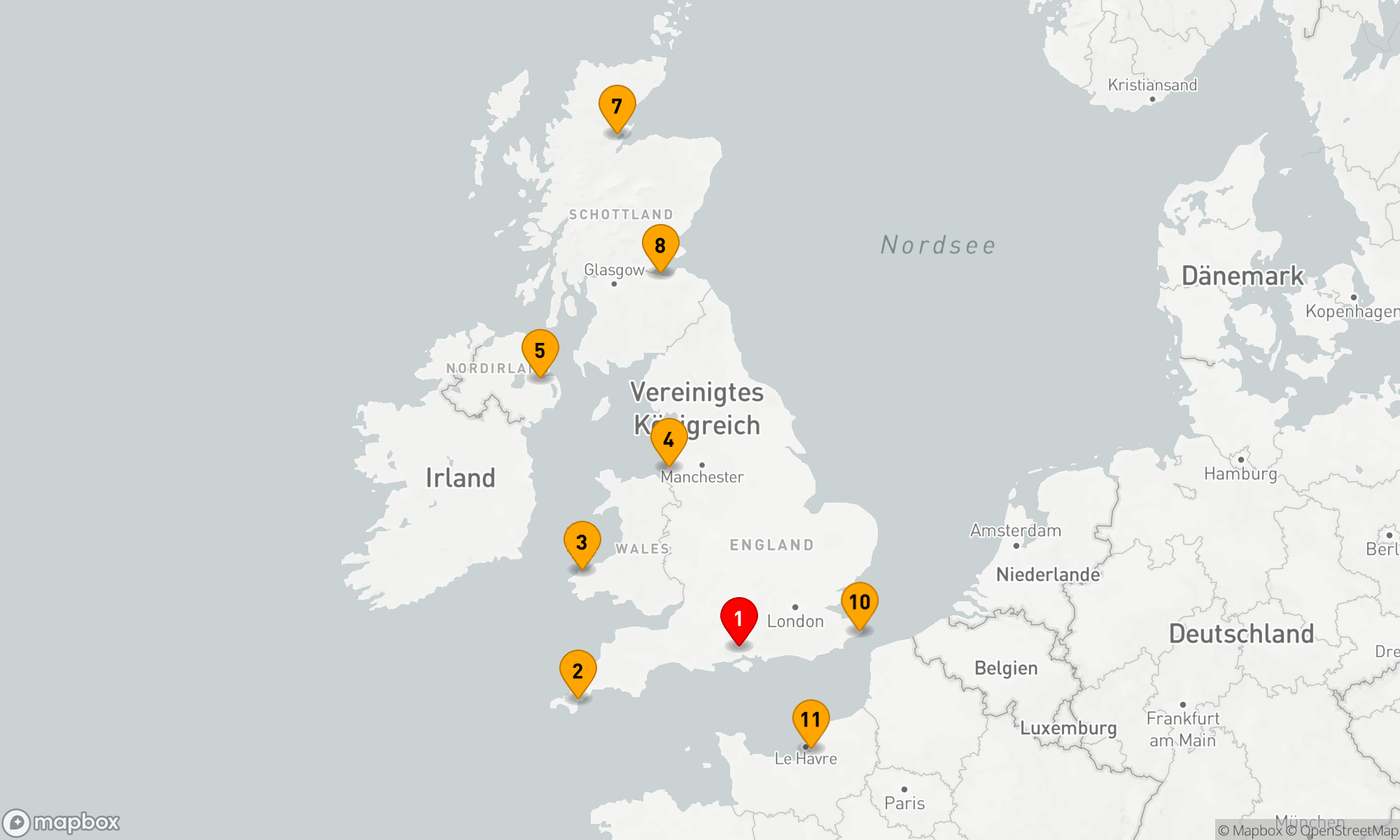 Route 11 Nächte - Britische Inselzauber: Kultur und Küste