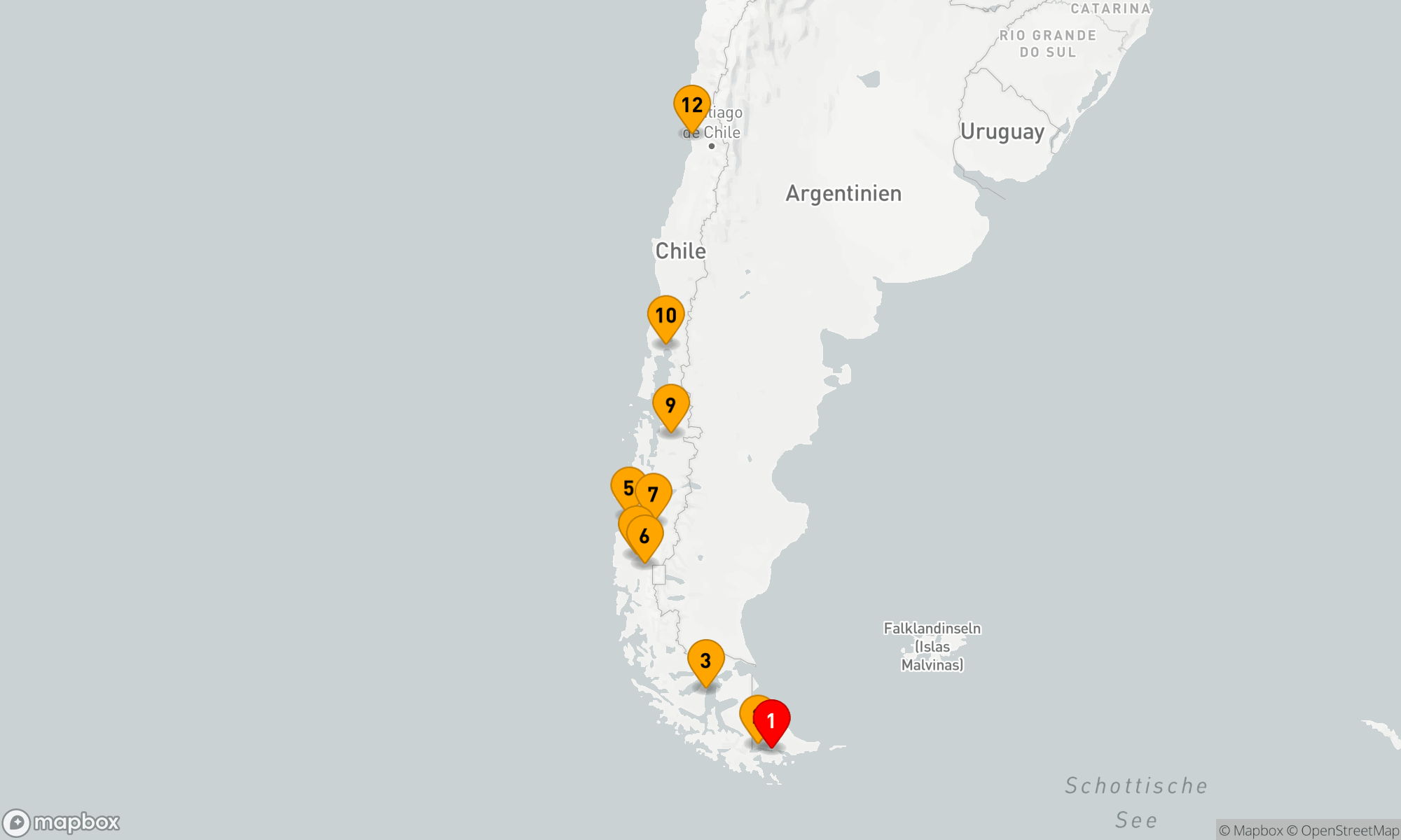 Route 11 Nächte - Faszination Patagonien: Von den Enden der Welt bis zur chilenischen Küste