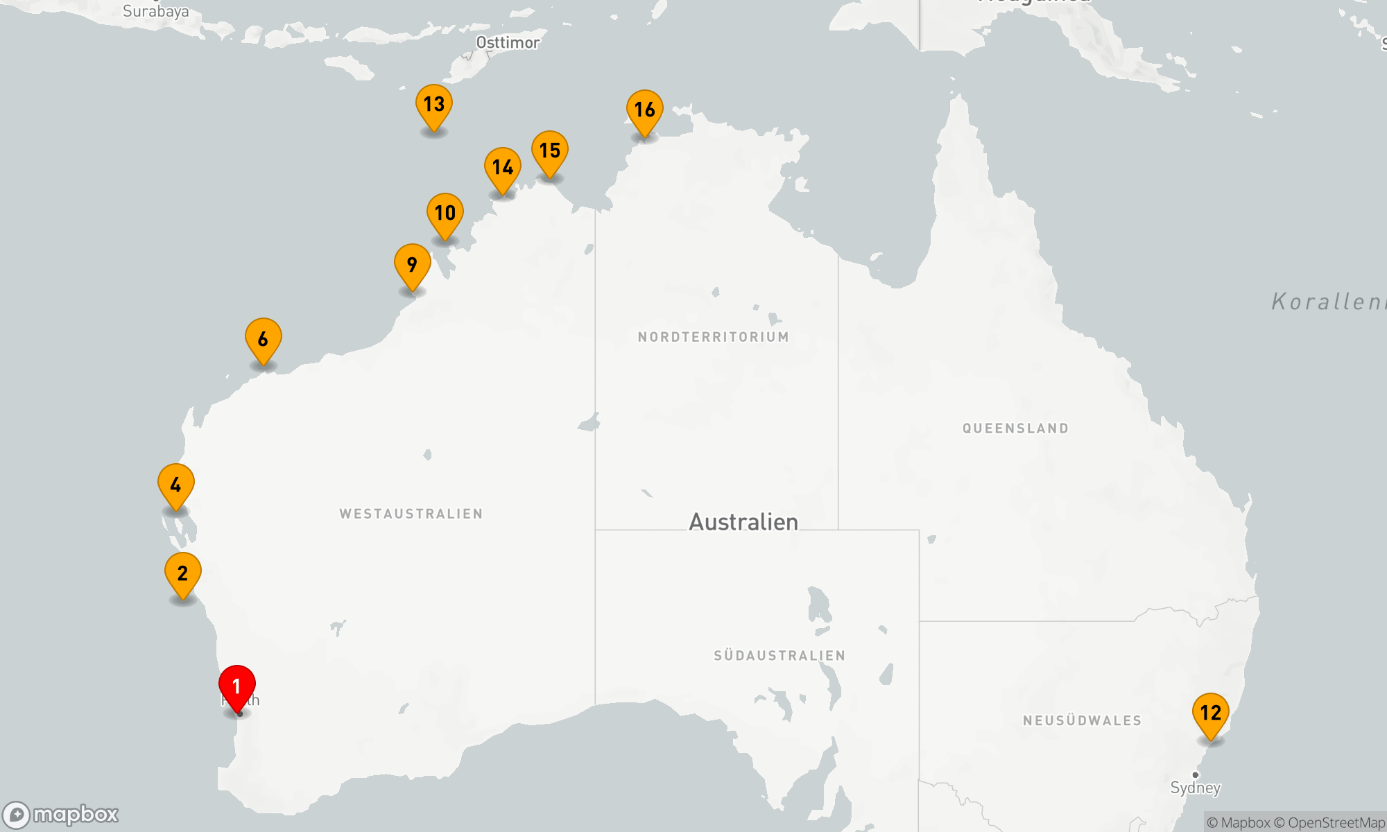 Route 16 Nächte - Abenteuer entlang der Kimberley Küste