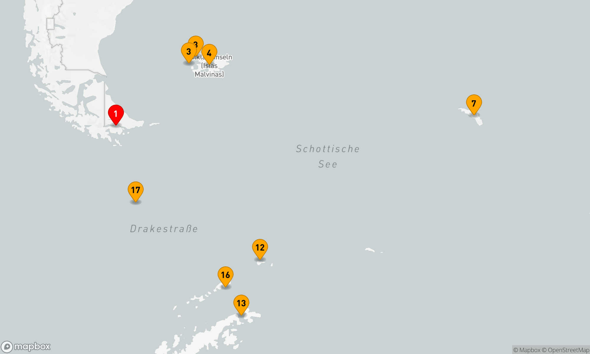 Route 18 Nächte - Im Bann der Antarktis: Inseln und Expeditionen