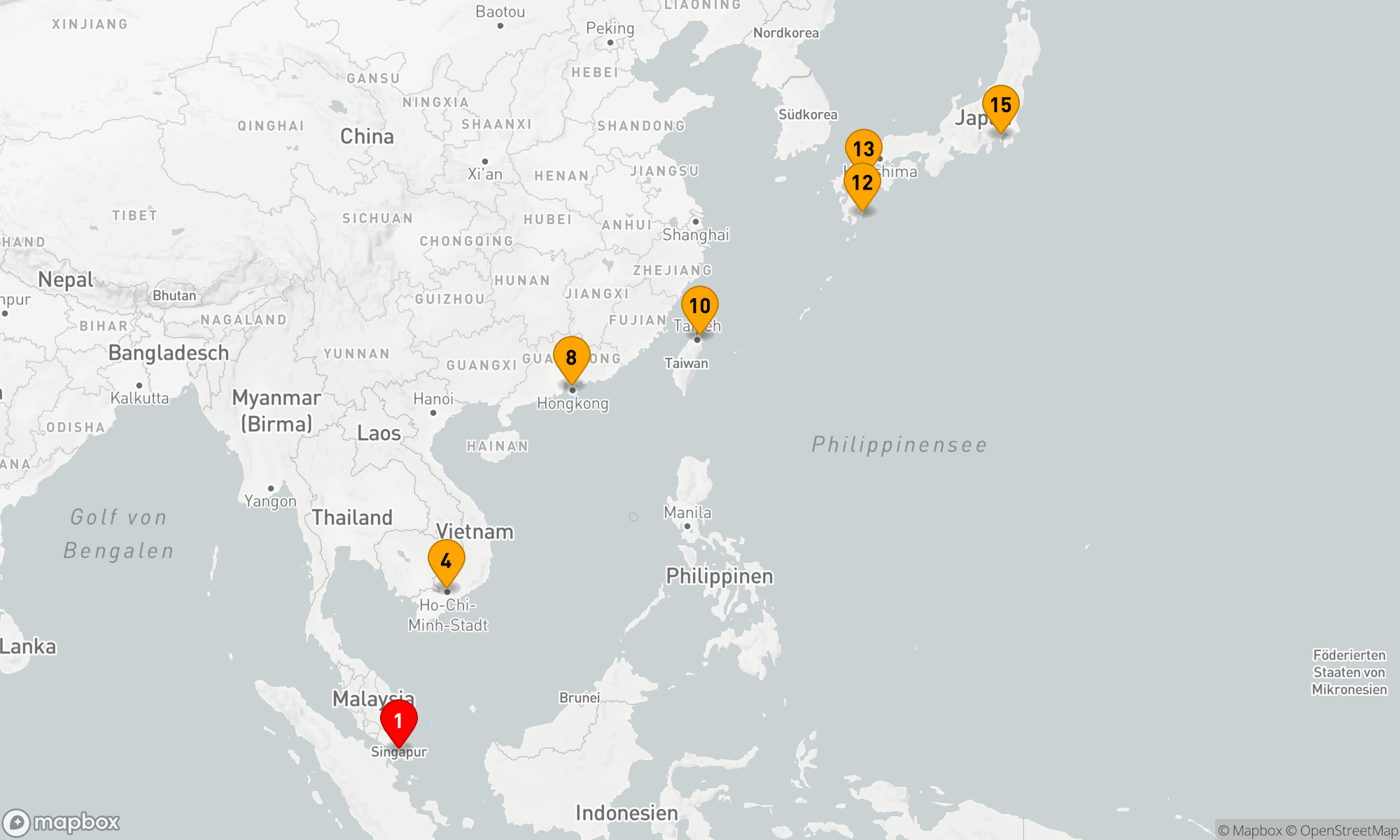 Route 14 Nächte - Perlen des Fernen Ostens: Metropolen und Mysterien