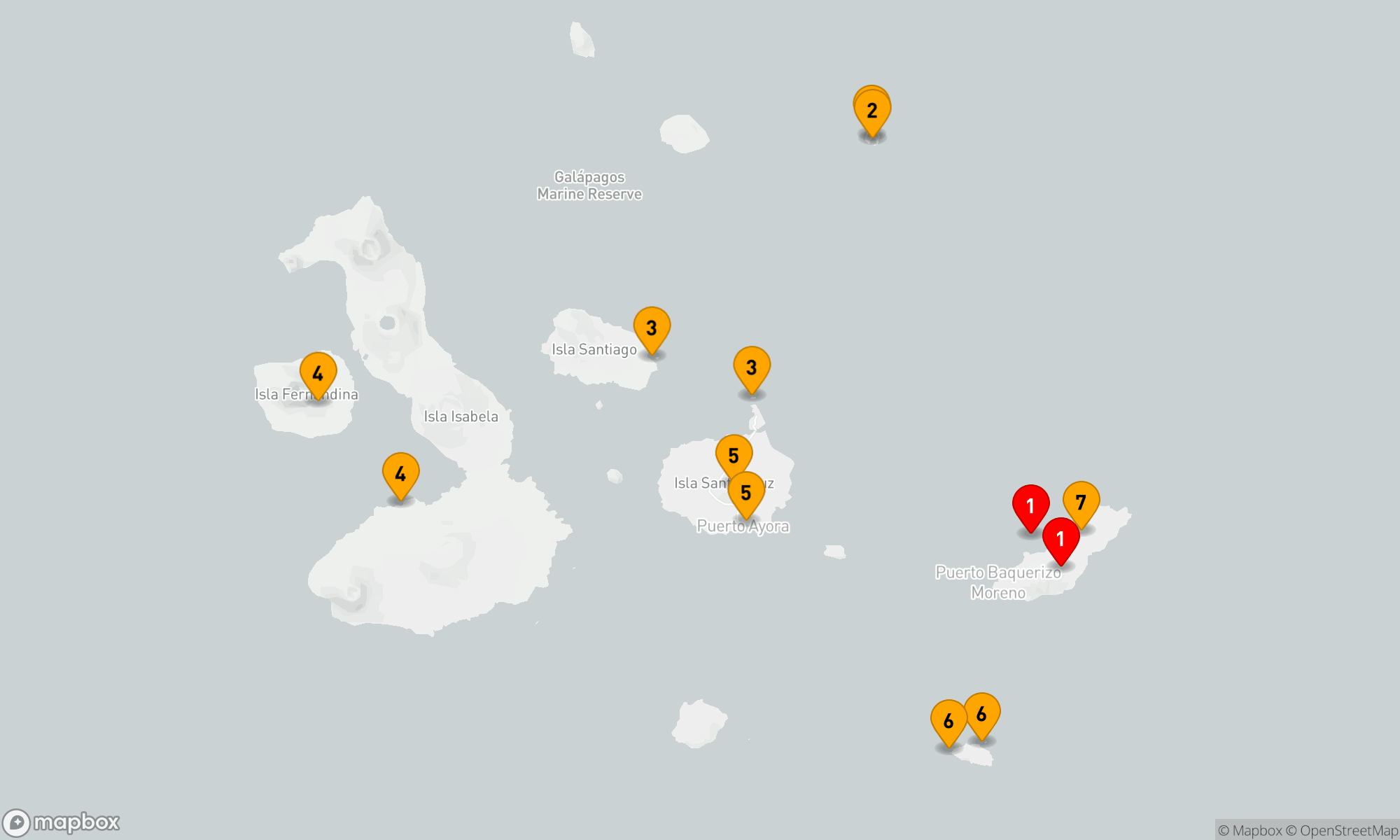 Route 7 Nächte - Inselabenteuer im Herzen der Galápagos-Inseln