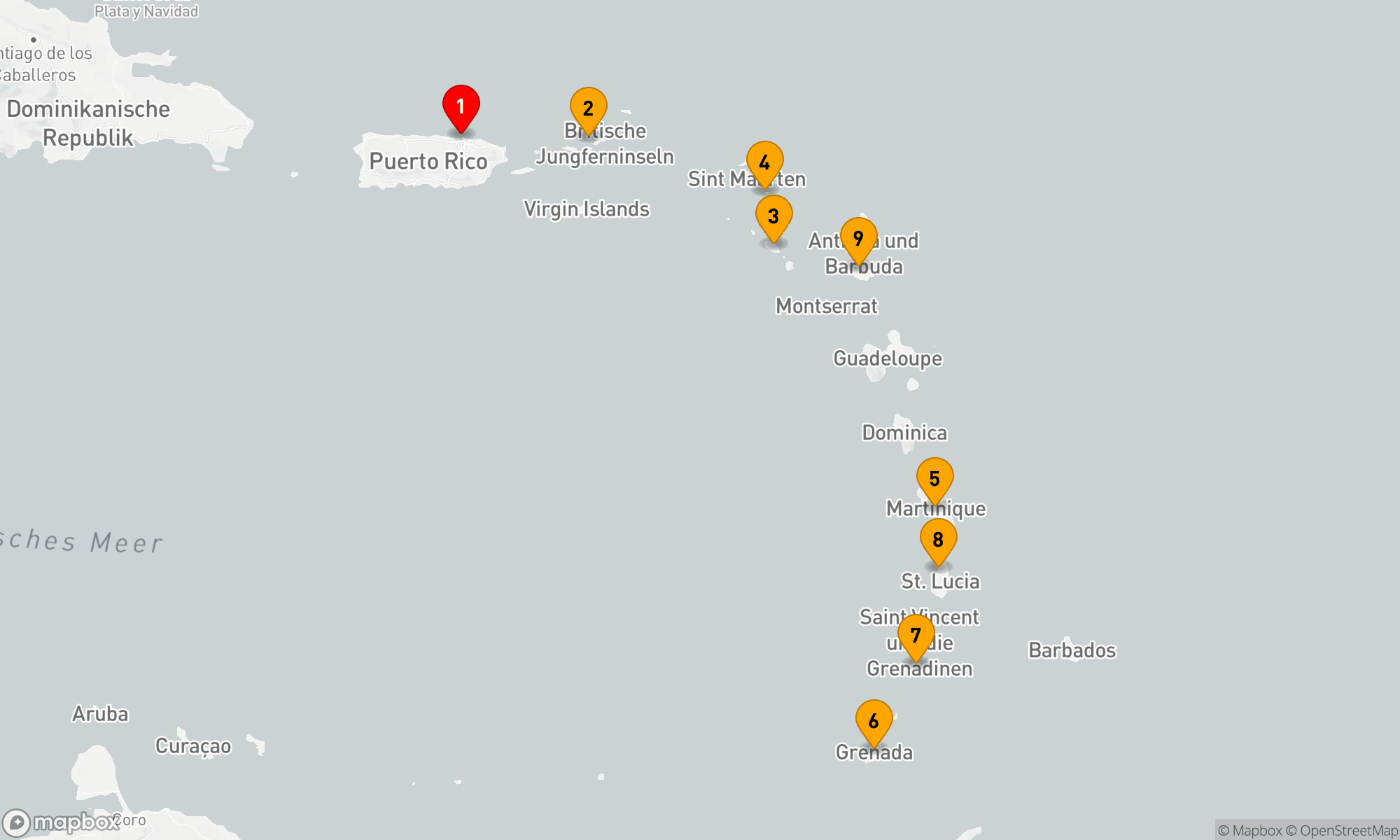 Route 10 Nächte - Karibische Eleganz-Entdeckungsreise