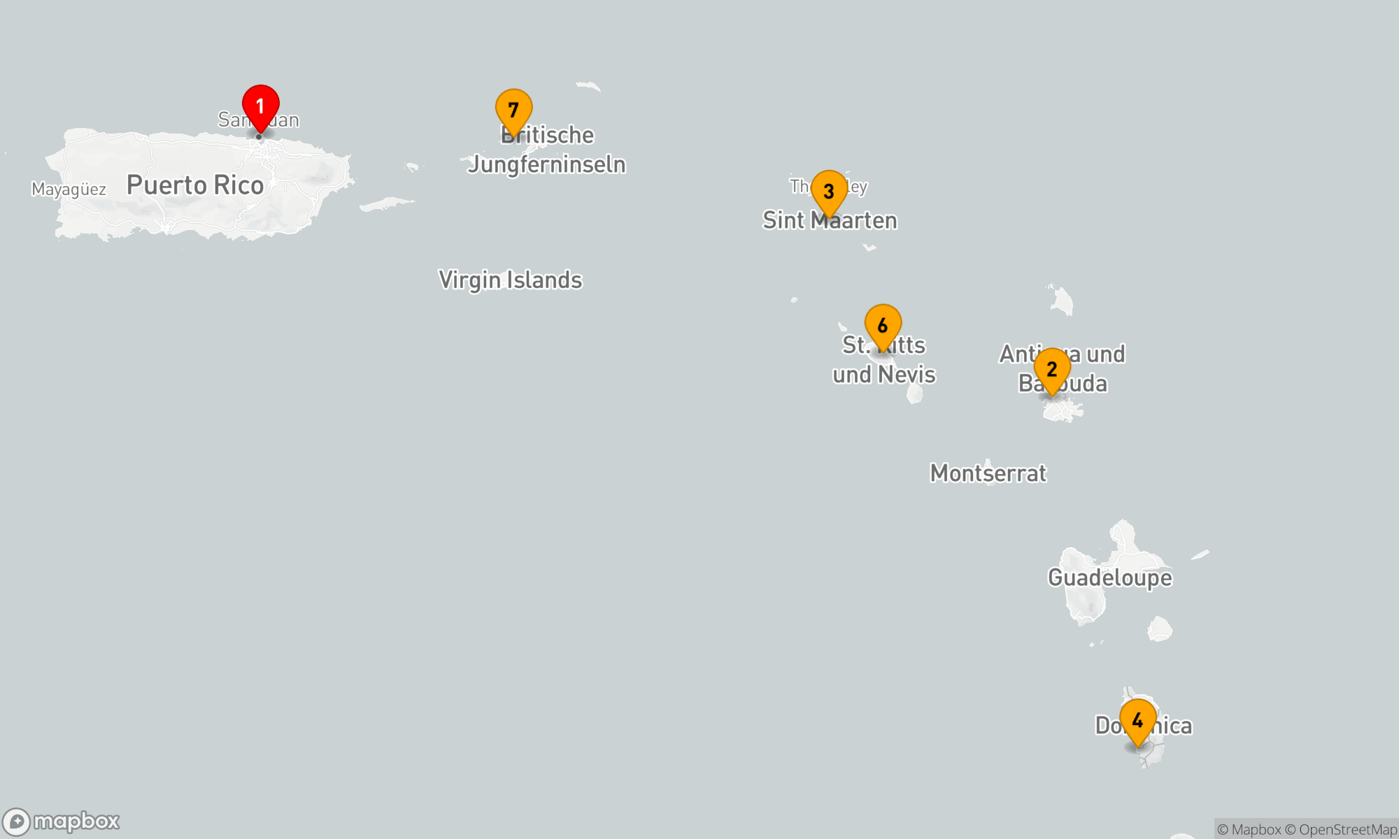 Route 7 Nächte - Karibikzauber und Inselträume
