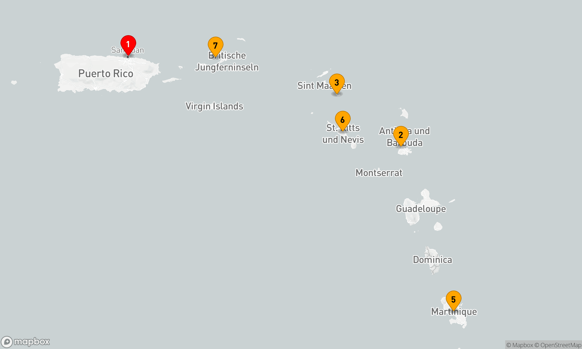 Route 7 Nächte - Karibisches Inselabenteuer