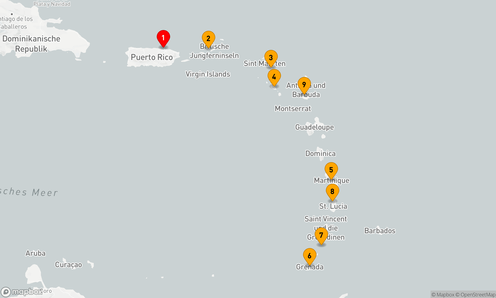 Route 10 Nächte - Paradiesische Inselimpressionen der Karibik