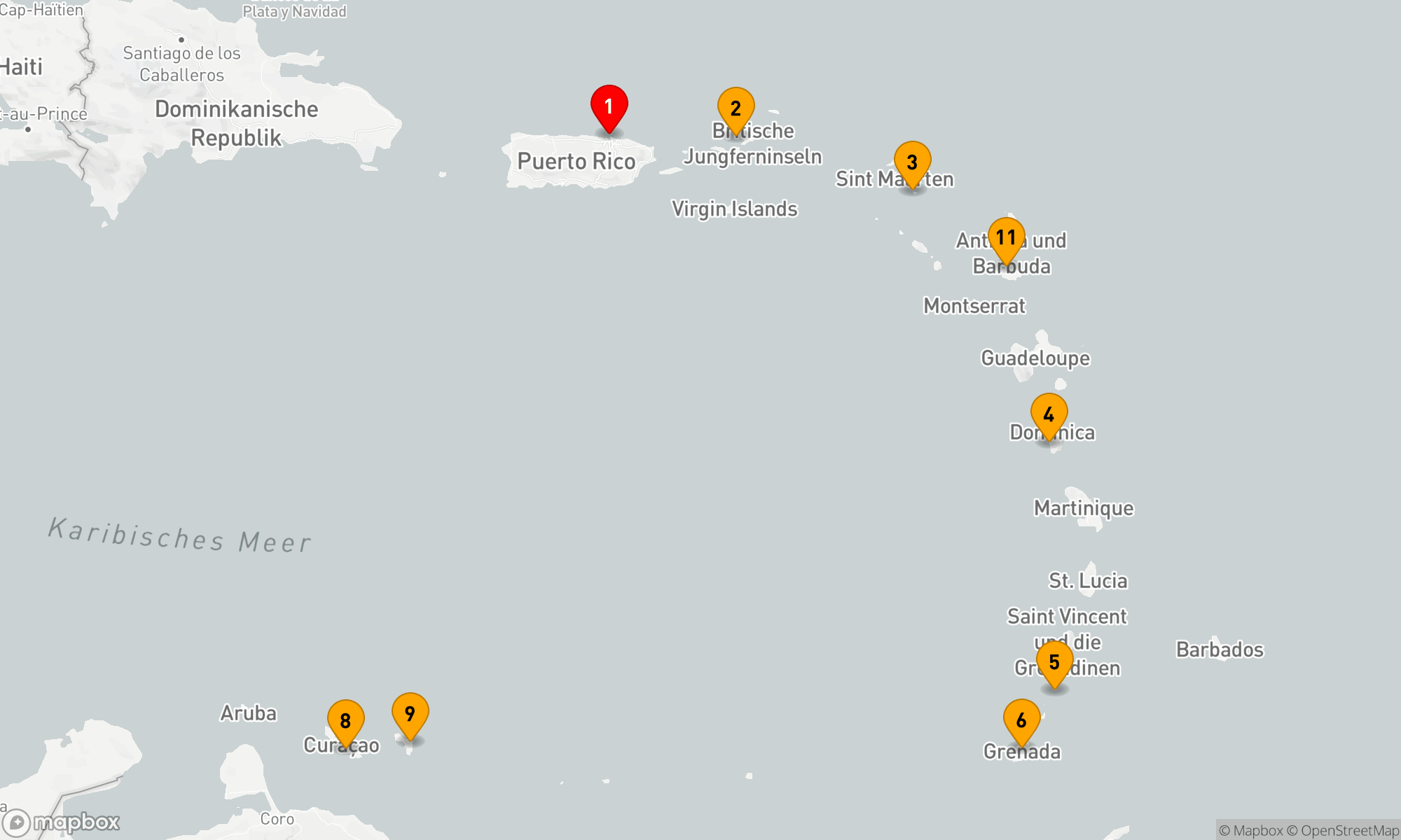 Route 11 Nächte - Karibische Entdeckungsreise in Eleganz